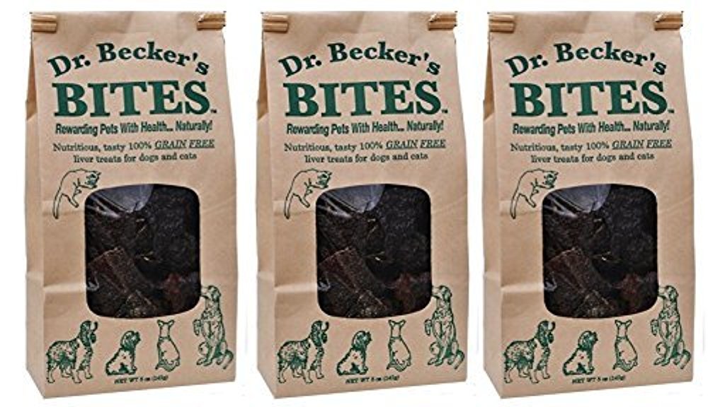 Dr. Beckers Bites Grain Free Treats For Dogs & Cats, 3 Packs