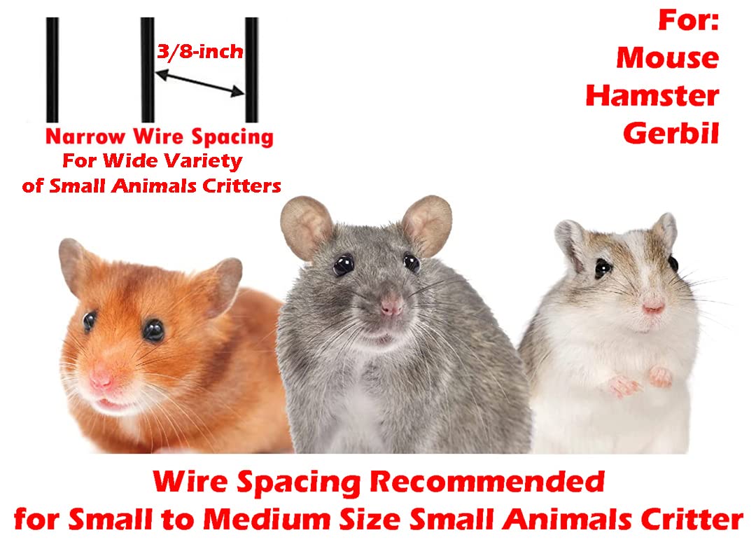 3-Solid Floor Levels Acrylic Clear Expansible And Customizable Syrian Hamster Habitat Rodent Gerbil Mouse Mice Cage Transparent