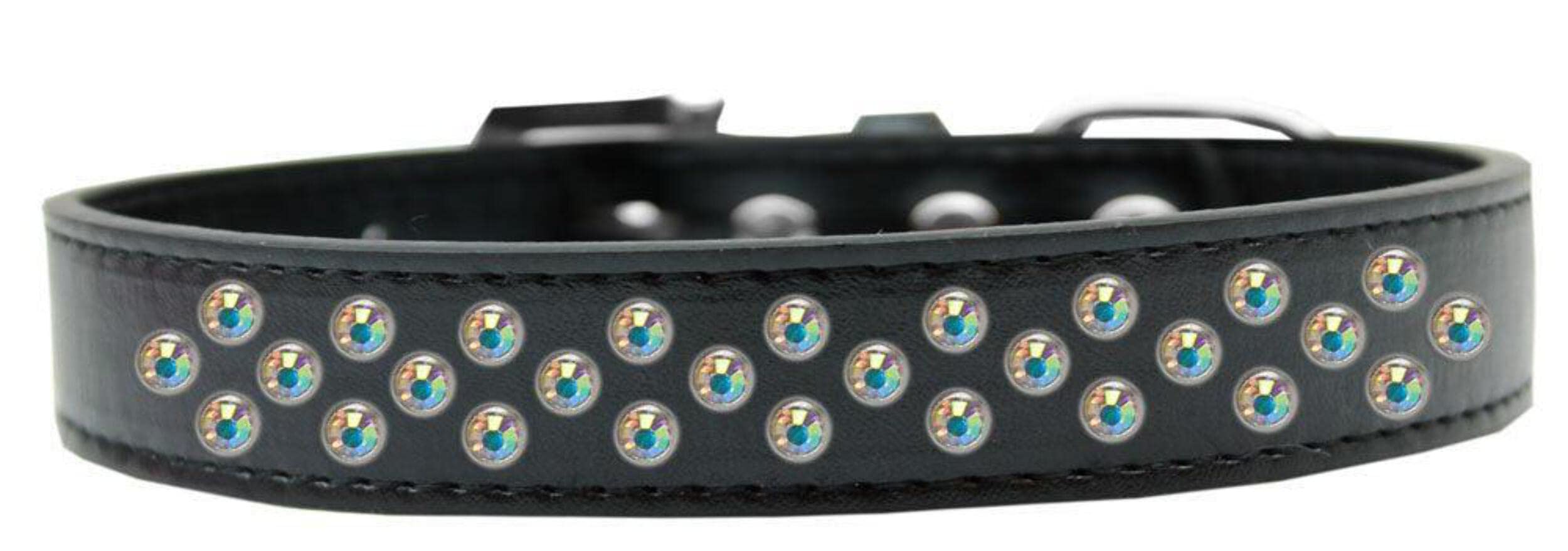Mirage Pet Products Sprinkles Dog Collar with AB Crystals, Size 20, Lavender