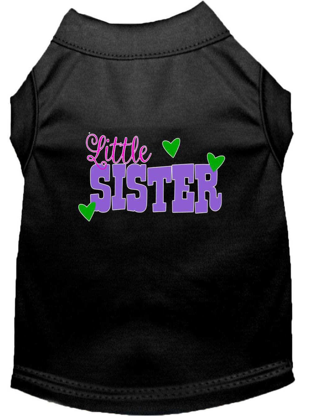 Pet Dog & Cat Shirt Screen Printed, "Little Sister" Emerald Green SM (3-6 lbs.)