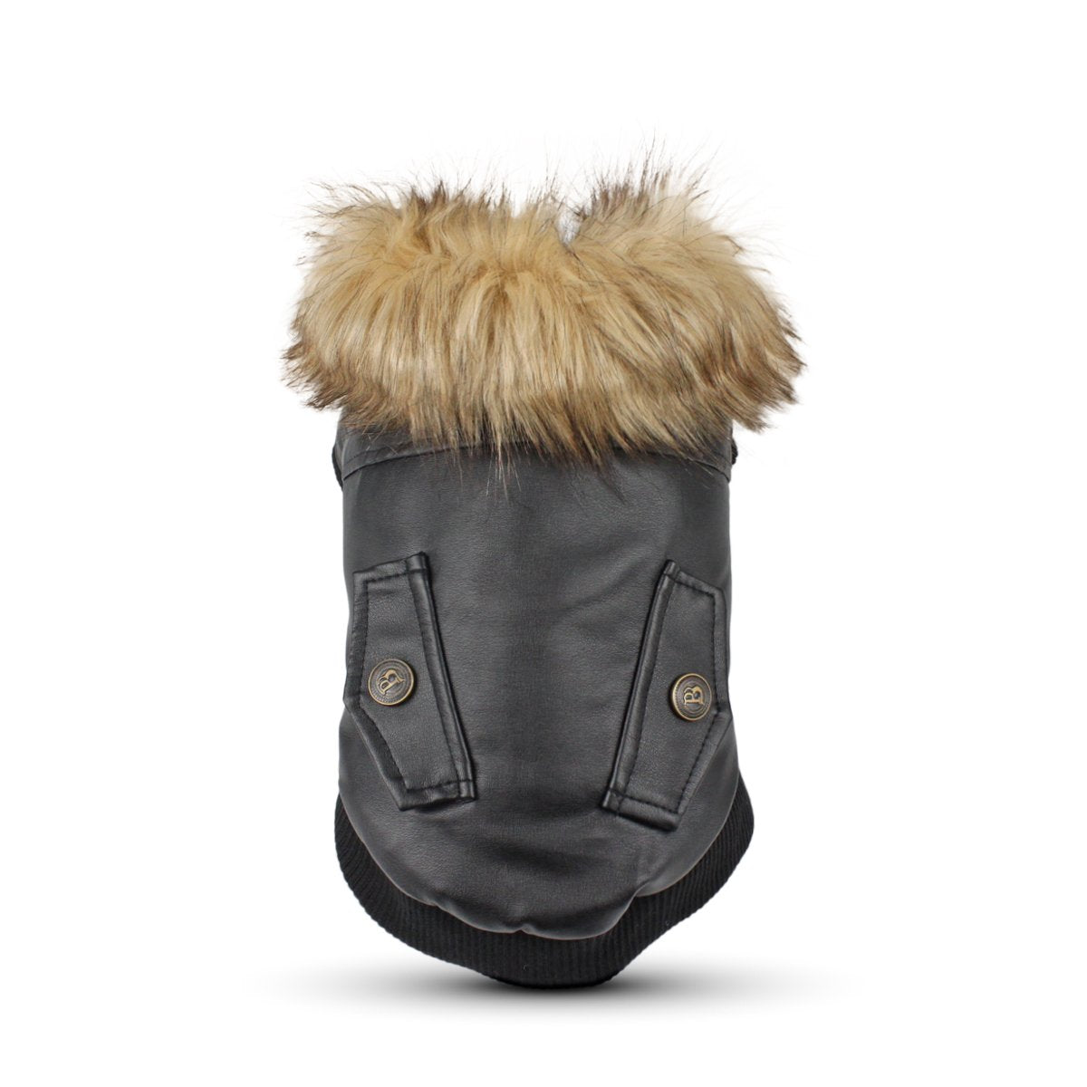 Lesypet Dog Leather Jacket For Small Dogs, Small Dog Jacket Dog Coat Double Layer With Warm Fleece Lined For Small Dogs Puppy Ca