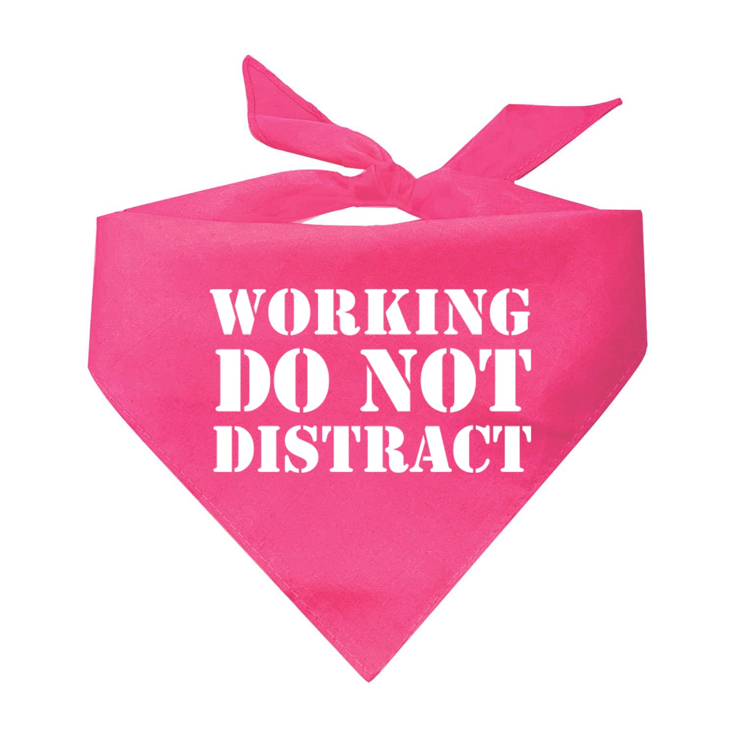 Working Do Not Distract Dog Bandana | 100% Cotton Adjustable Triangle | Made In Usa | Service | Support | Training | Working Ass