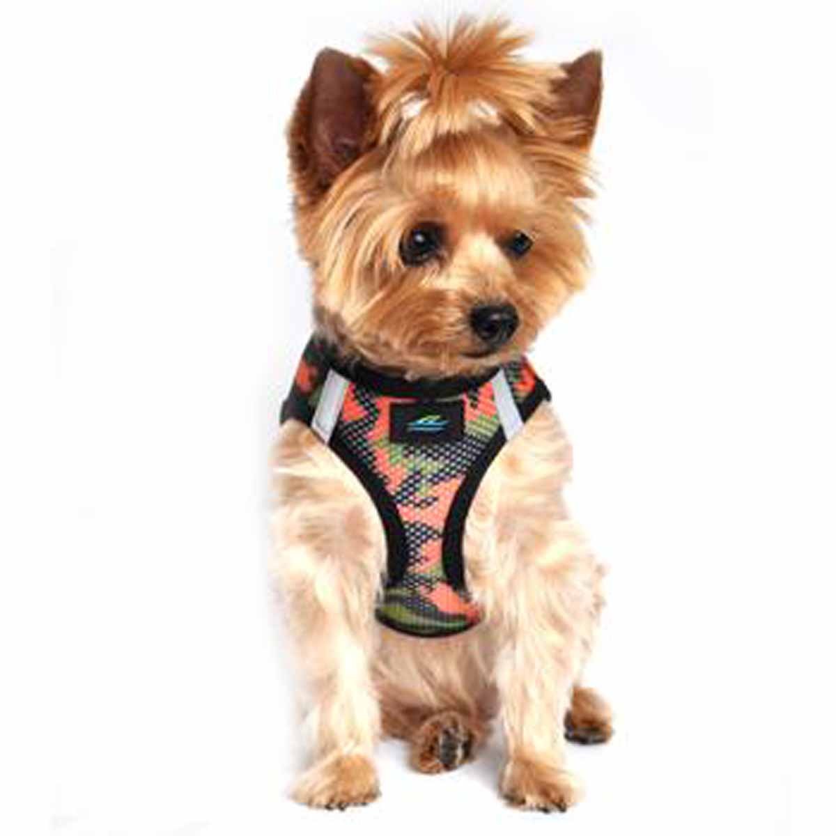 Doggie Design American River Dog Harness Camouflage Collection - Orange Camo S