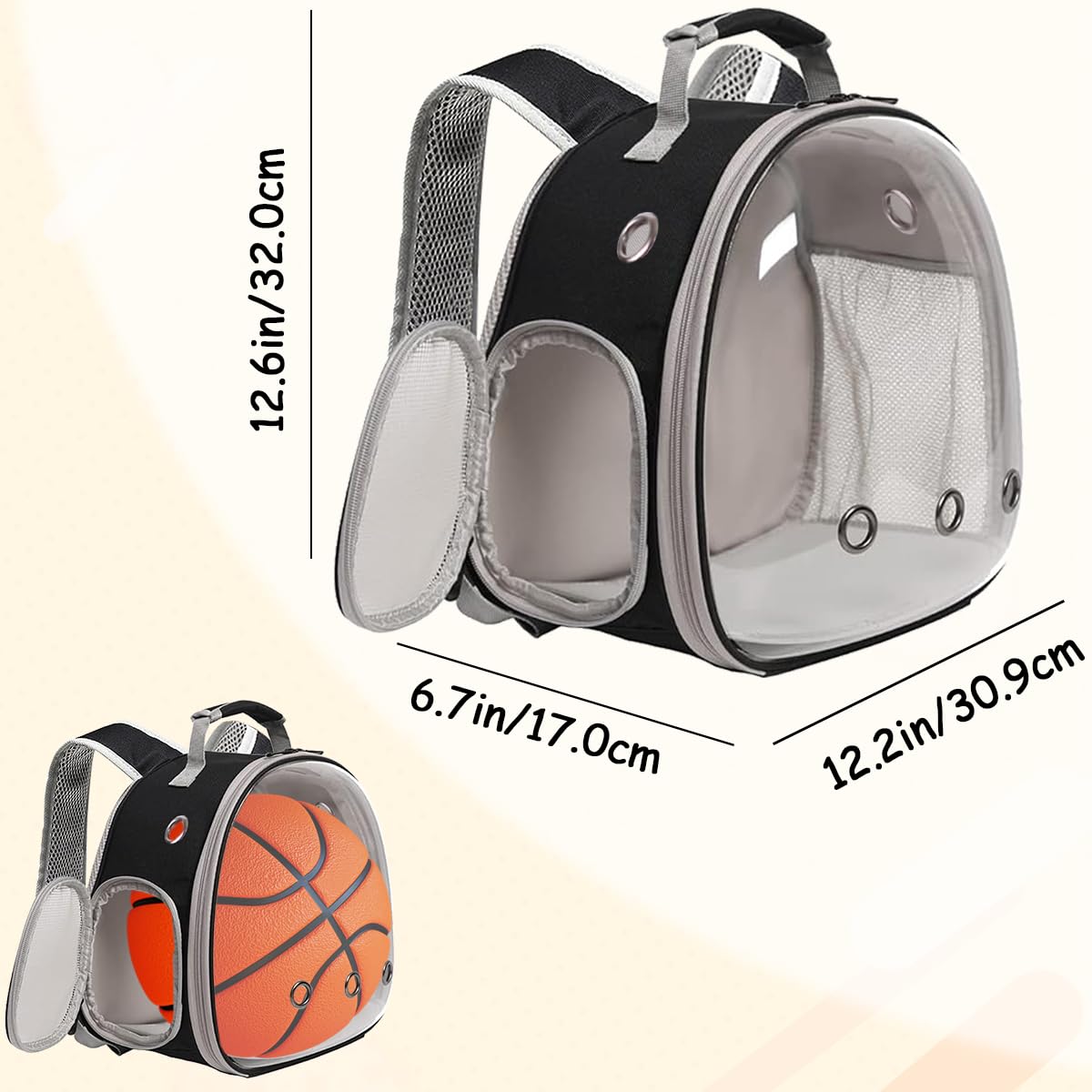Guinea Pig Backpack, Space Capsule Bubble Window Small Animal Backpack For Guinea Pig, Bird Bunny Rabbit