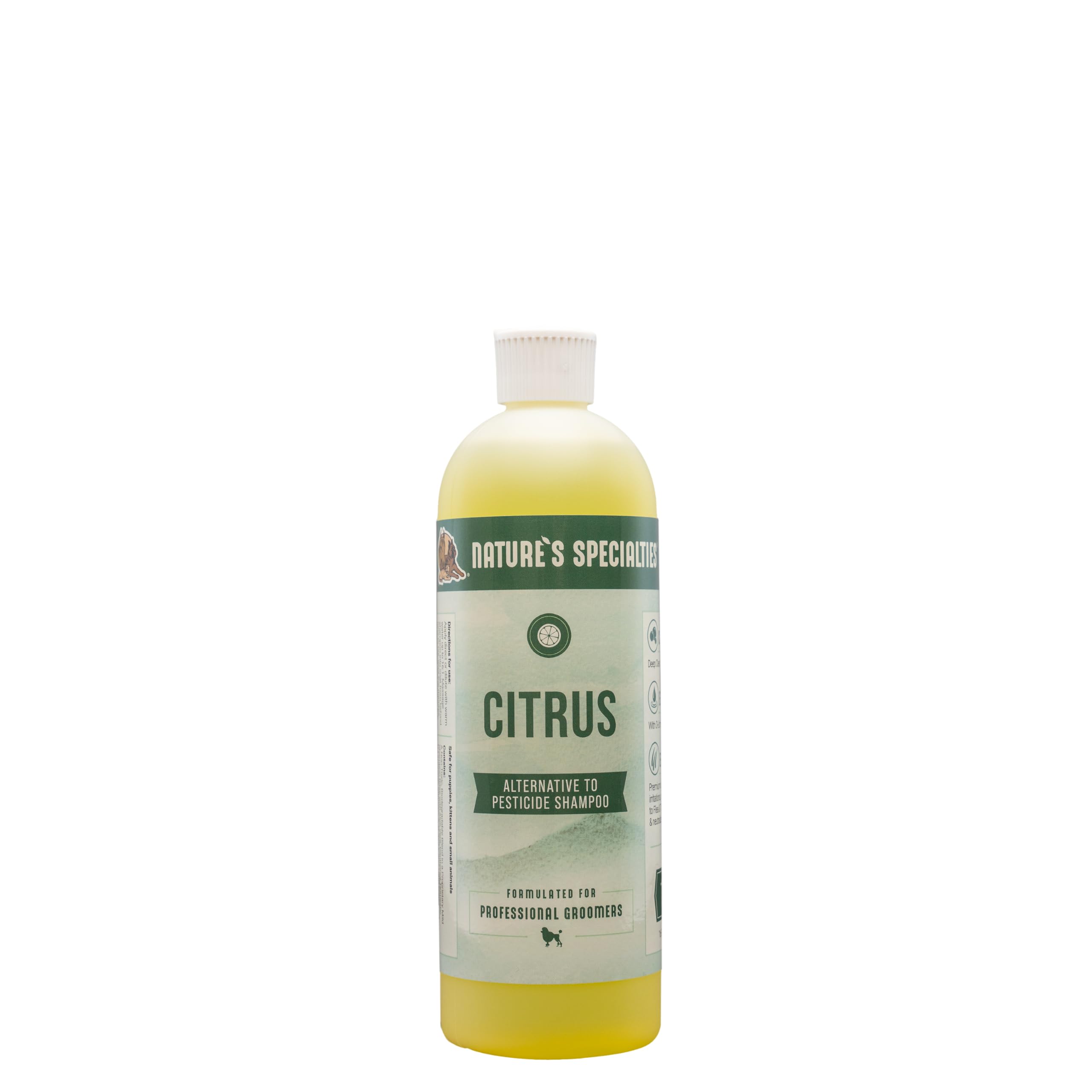 Nature'S Specialties Citrus Ultra Concentrated Dog Shampoo For Pets, Makes Up To 2 Gallons, Natural Choice For Professional Groomers, Alternative To Shampoo, Made In Usa, 16 Oz
