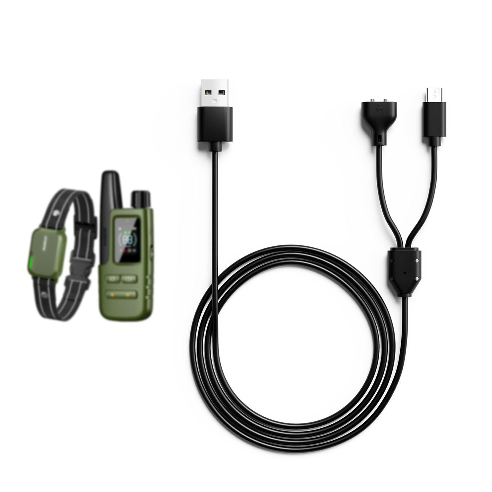 Merom For Jugbow Dog Shock Collar Charger Replacement, Power Cable For Training 2-In-1 Magnetic Charging And Usb Type C Cord