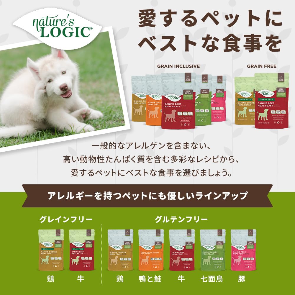 Natures Logic Canine Turkey Meal Feast, 4.4lbs