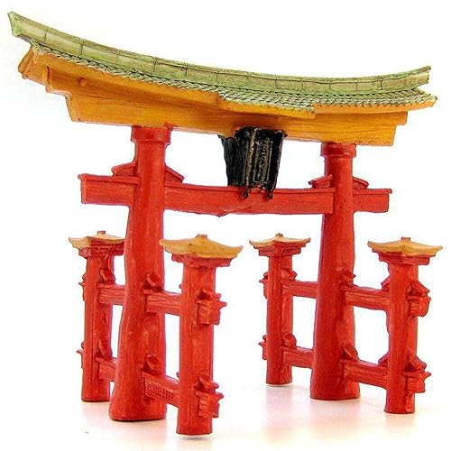 Blue Ribbon Ble Ornmt Japanese Torii Gate