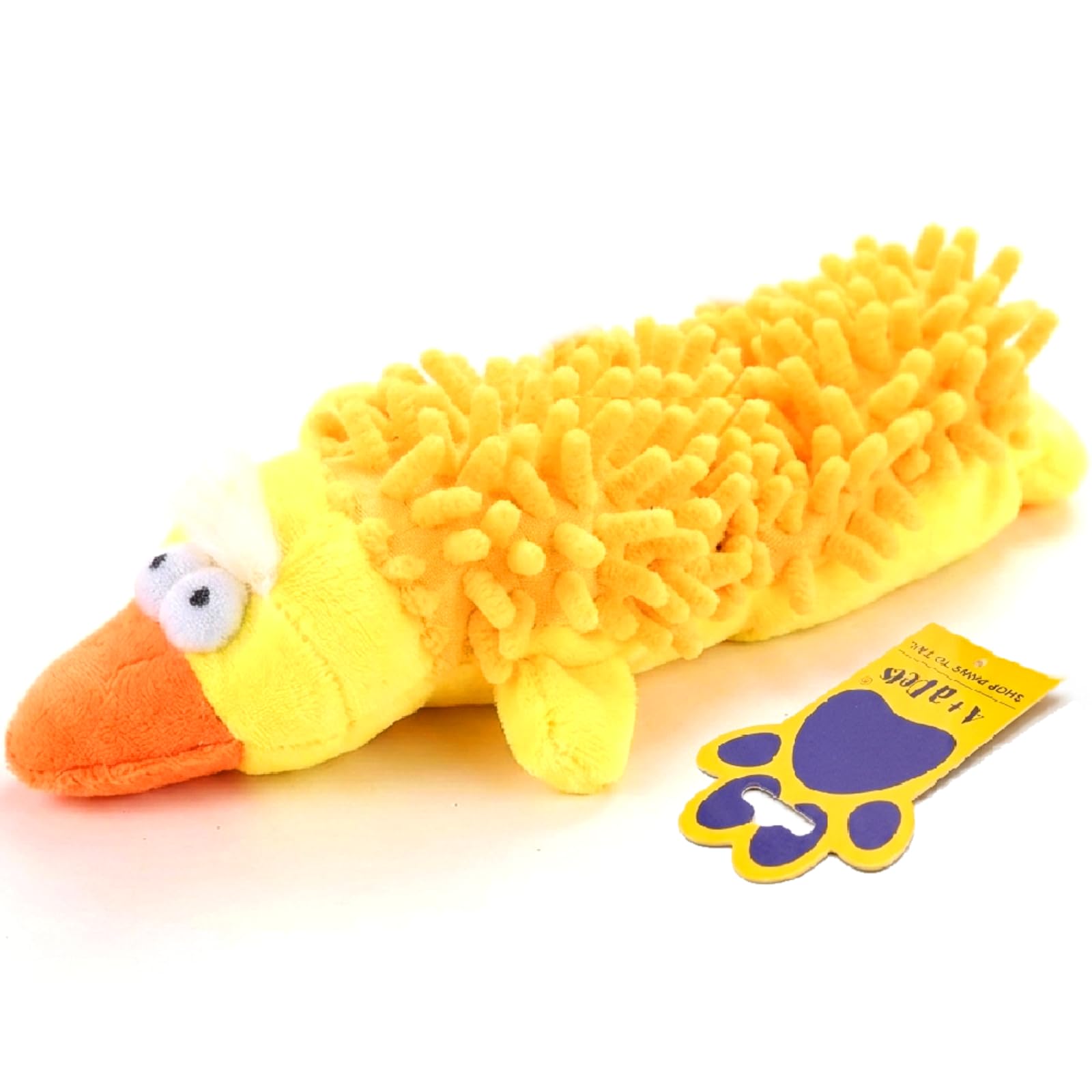 A+A Pets Fluffy Friends Plush Squeaky Dog Toy | Interactive Play For Cats, Puppies & Small Dogs (Wooly The Sheep)