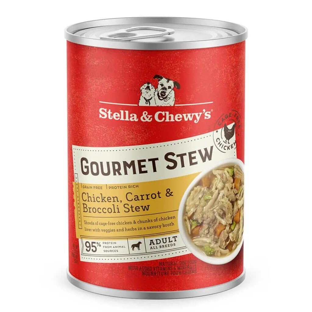 Stella & Chewys Gourmet Stew Cage Free Chicken, Carrot & Broccoli, 12.5 oz (Pack of 12)