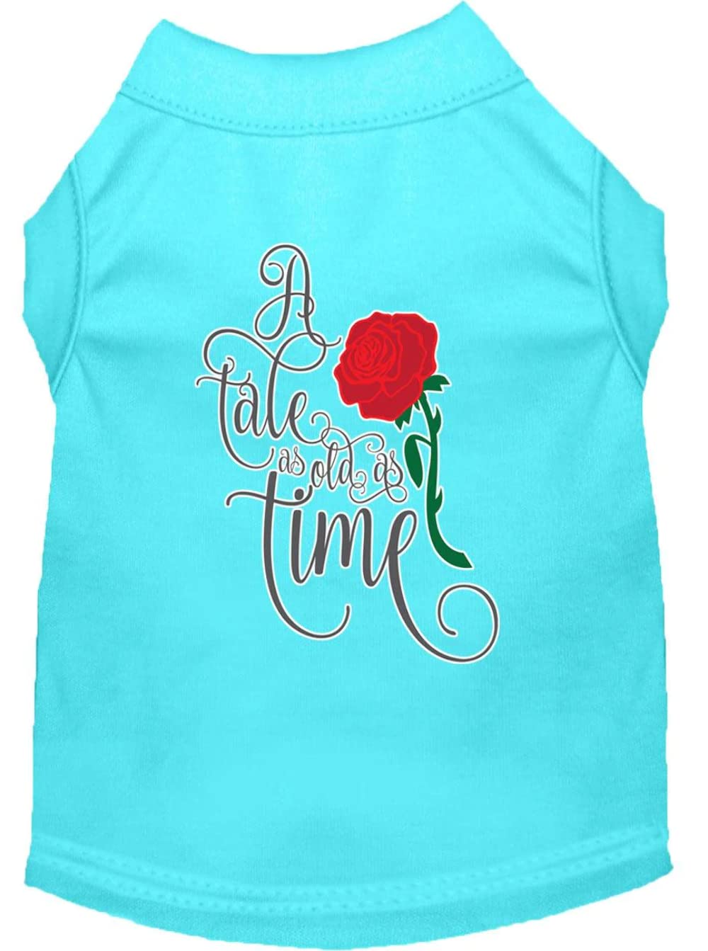 Pet Dog & Cat Shirt Screen Printed, "Timeless Tale" Orange XS (0-3 lbs.)