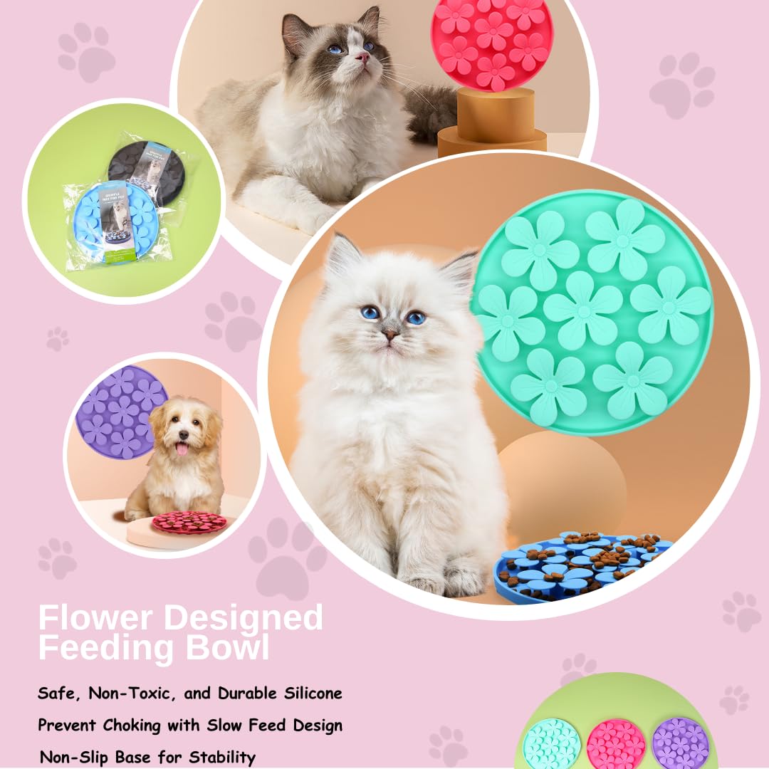 Cigarlemon Dog Slow Feeder Bowl, Innovative Snuffle Feeders for Dogs, Non-Toxic & Durable Pet Slow Feeder with Treat Hiding Spot