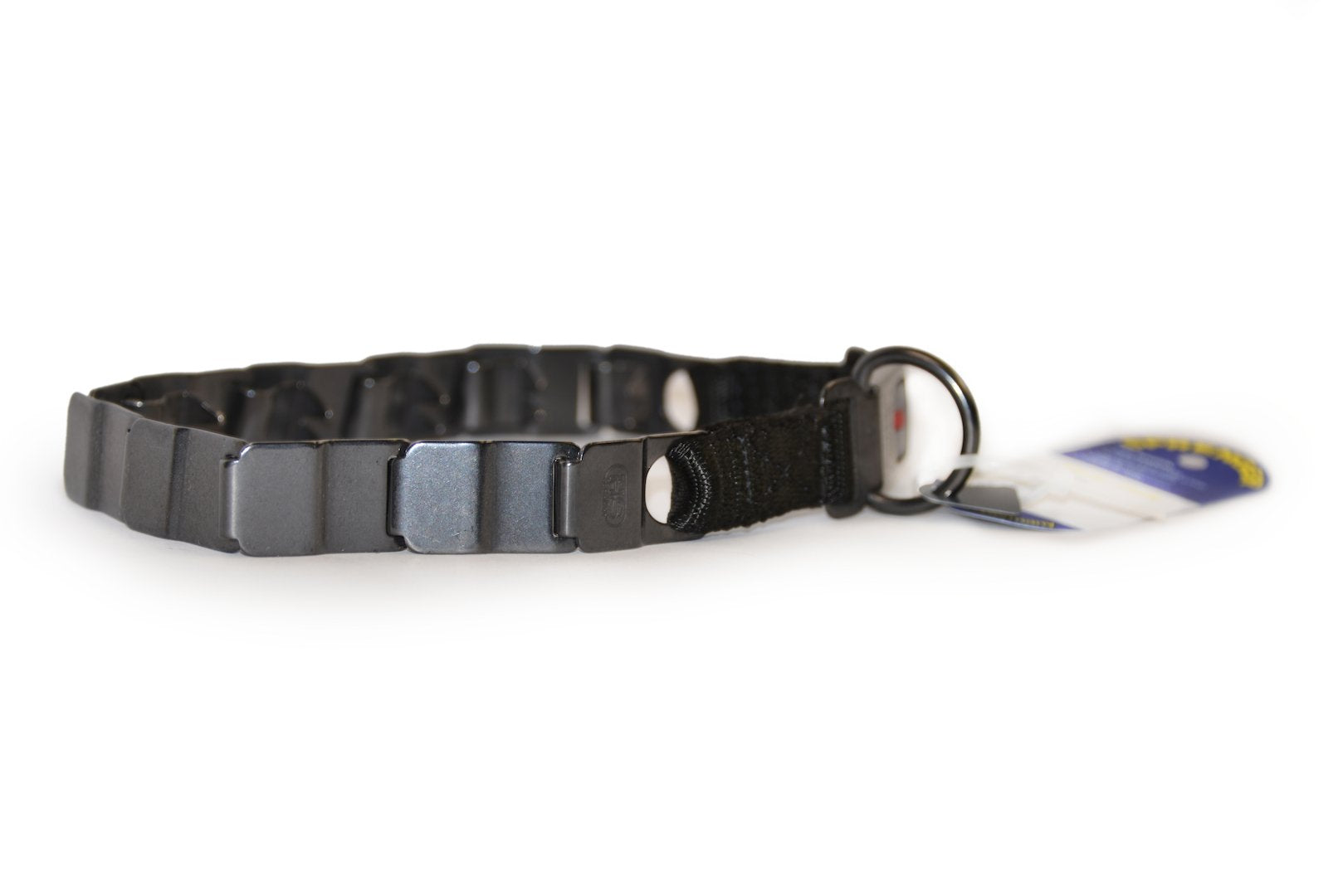 Dean & Tyler Herm Sprenger 24 Black Matt Steel Neck Tech Training Collar with ClicLock Buckle - One Size