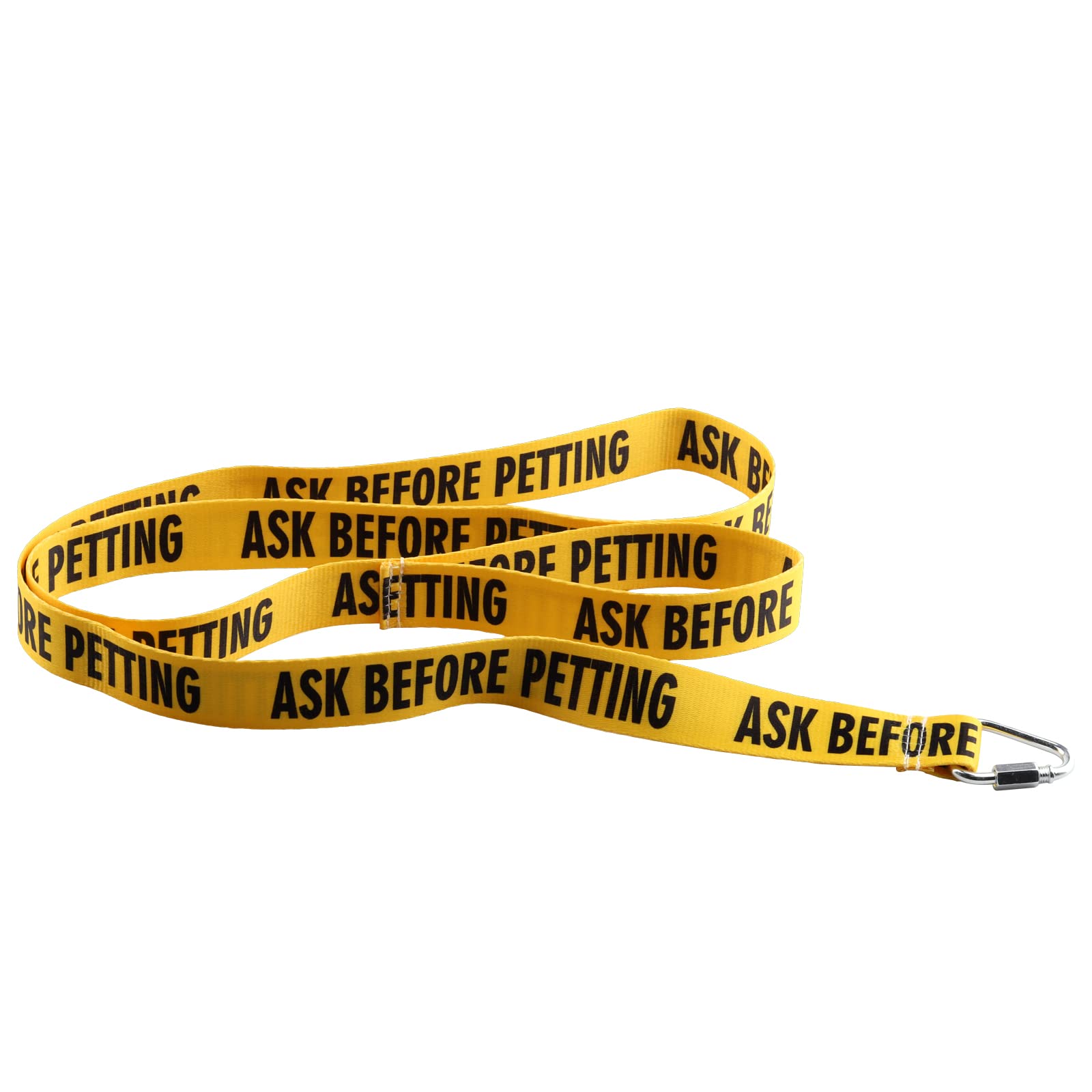 JXGZSO Ask Before Petting Dog Leash - Nervous Shy Rescue Dog Gift, Polyester, Yellow, Model 1