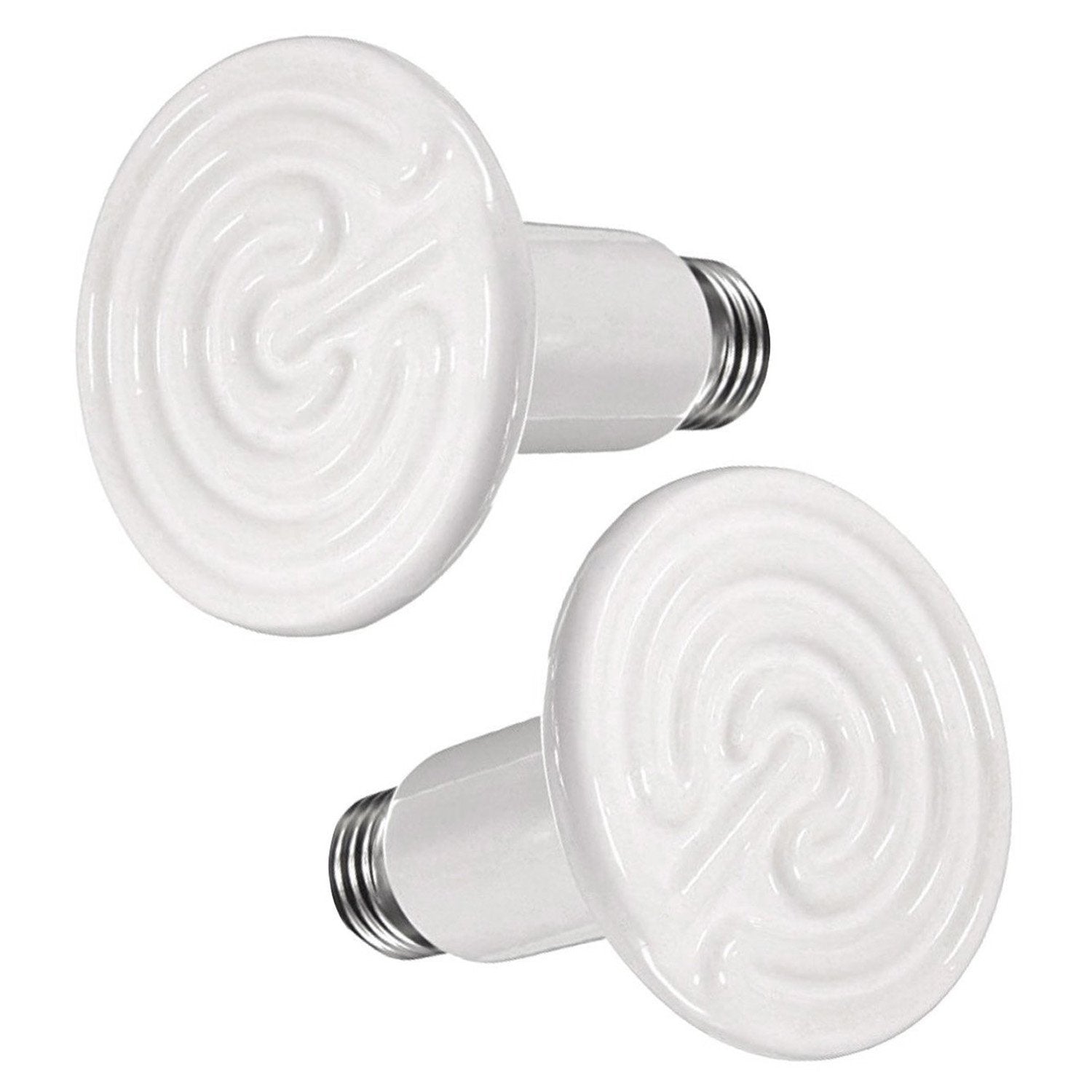 2 Pack 75W Ceramic Heat Emitter, Reptile Heat Lamp Bulb, Infrared Ceramic Heat Lamp For Reptiles, Amphibians, Chicken Brooder Co