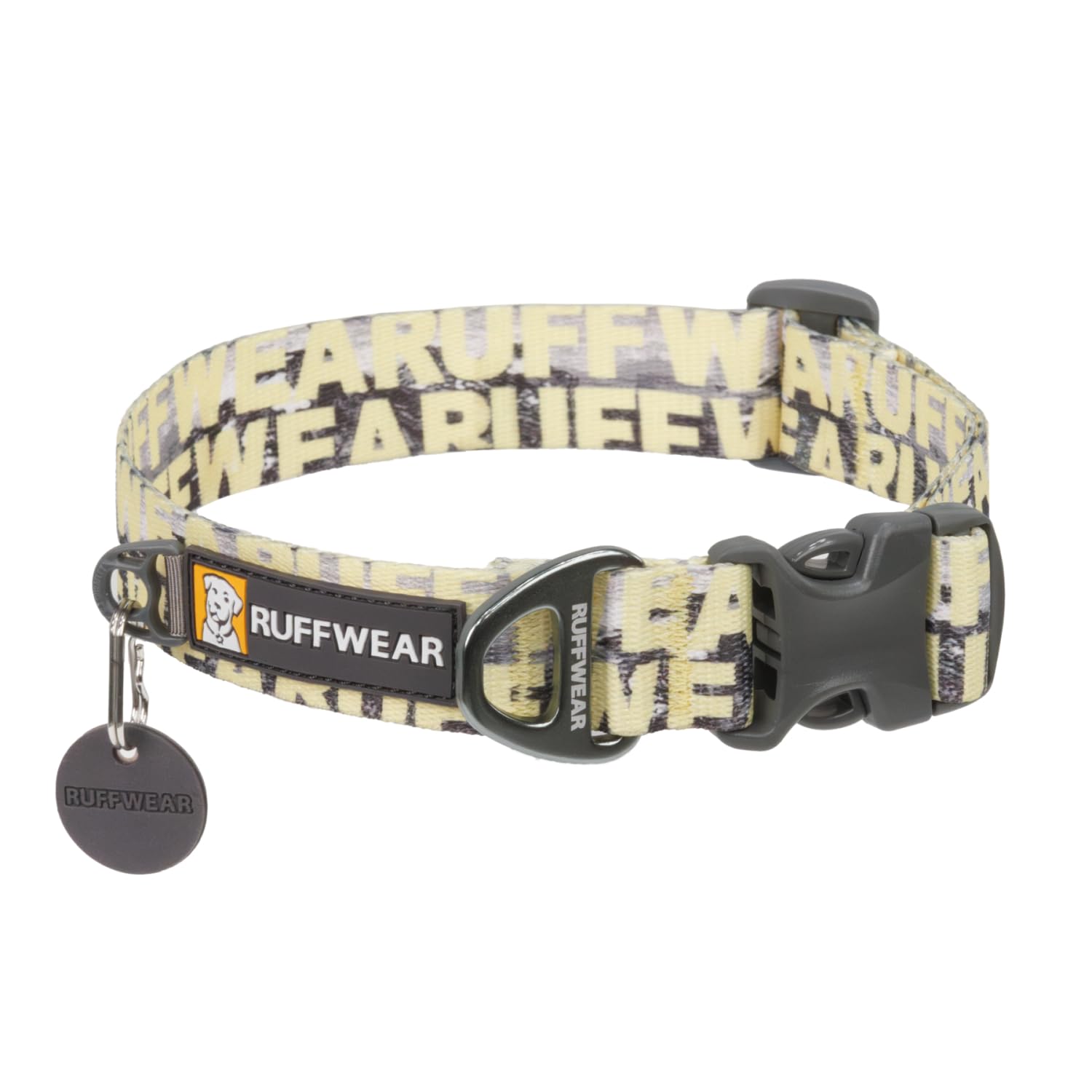Ruffwear, Front Range Dog Collar, Durable And Comfortable Collar For Everyday Use, Mountains Logo, 20''-26''
