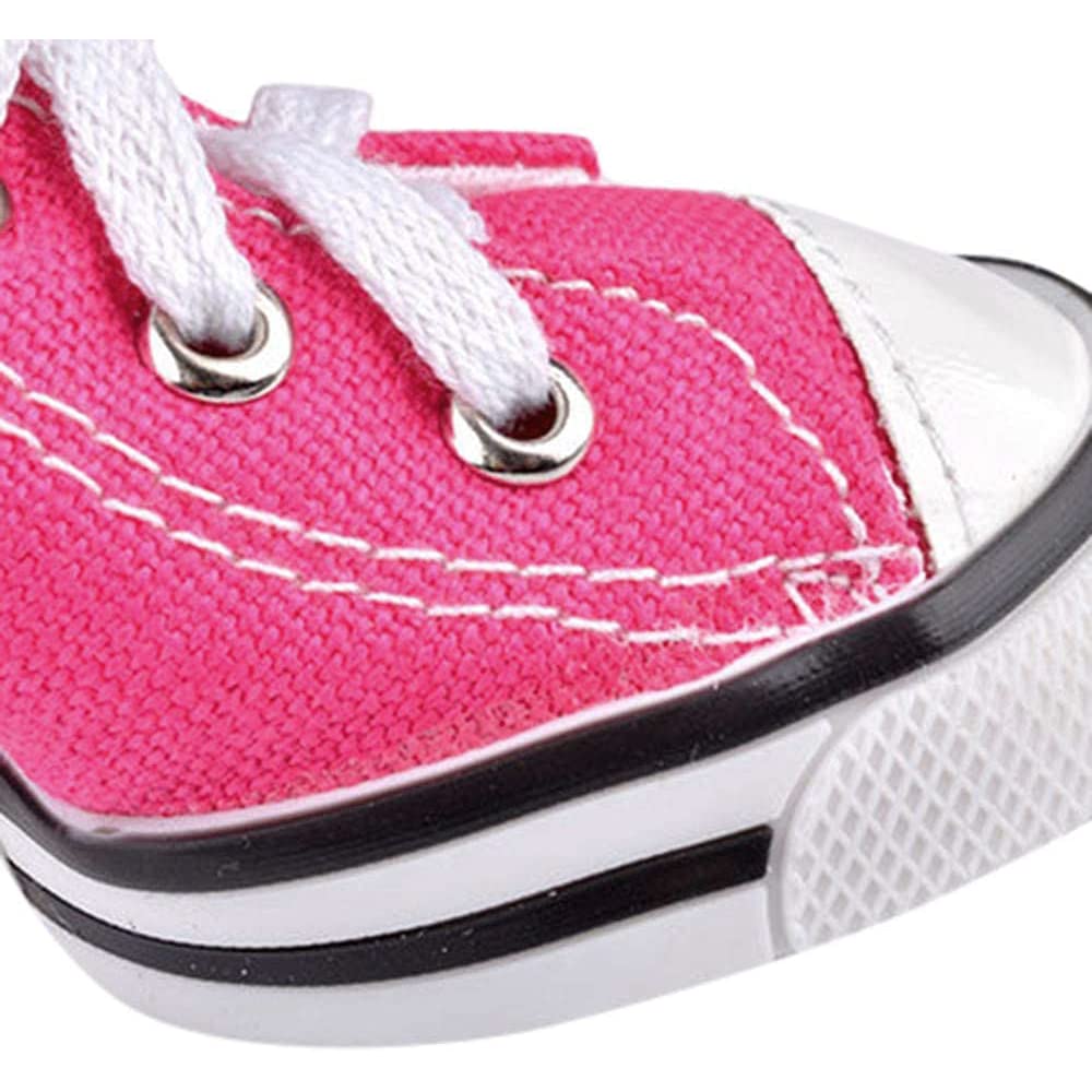 Besuntek Pet Dog Shoes,Puppy Canvas Sport Shoes Sneaker Boots, Non Slip Causal Shoes Dog & Cat Paw Protective Cover For Outdoor Walking, Sports And Hot Pavement，4Pcs