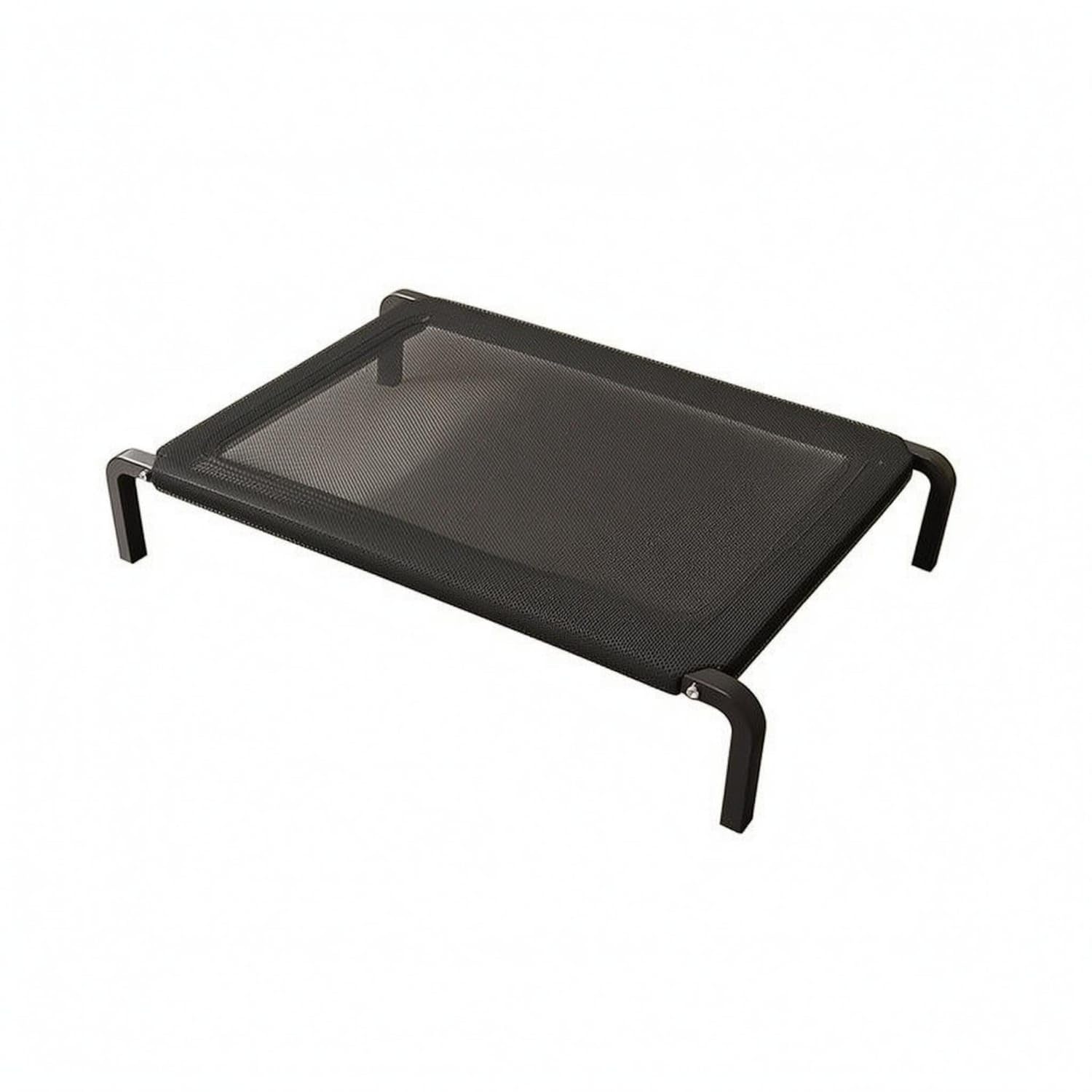PEXORVA Rectangular Raised Mesh Dog Cot Carbon Steel Elevated Pet Cot Curved Legs Mesh Pet Bed Easy to Clean