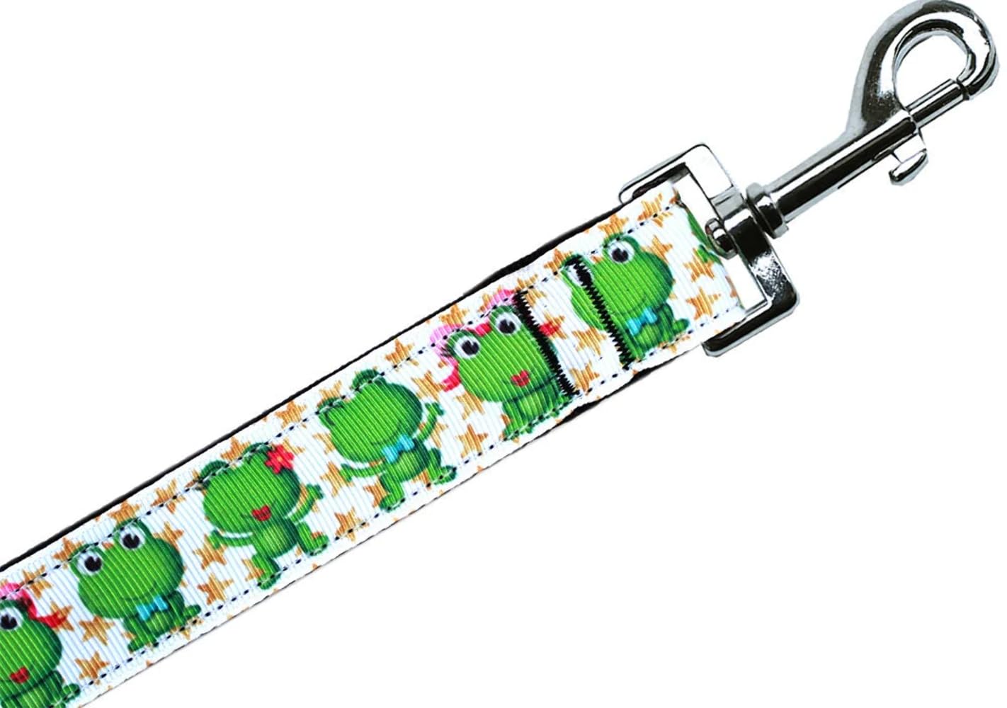 Pet Dog & Cat Nylon Collar or Leash, "Happy Frogs" SM Collar