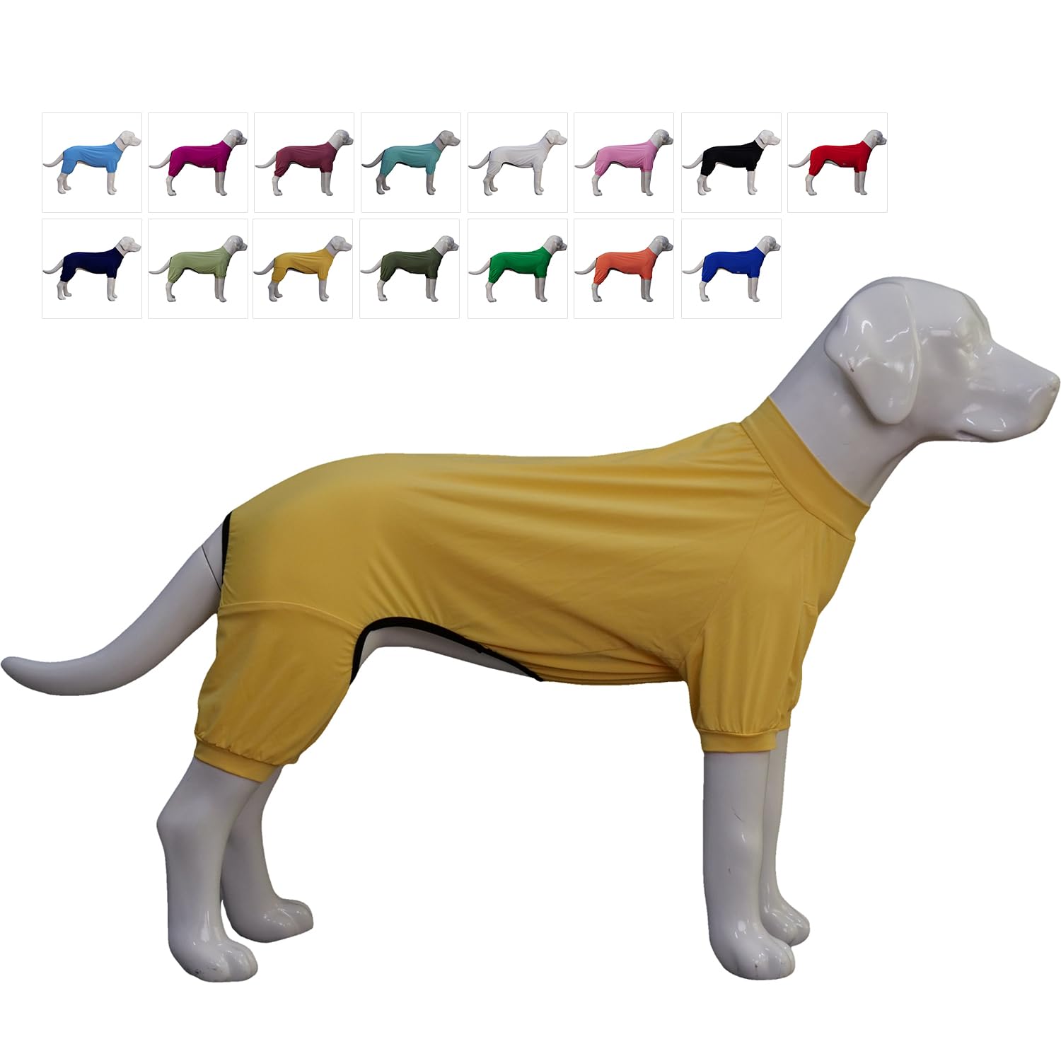 Lovelonglong Dog Jumpsuit With Uv Protection And Quick-Dry Fabric For Spring Summer Pet Pajamas Yellow 2Xl