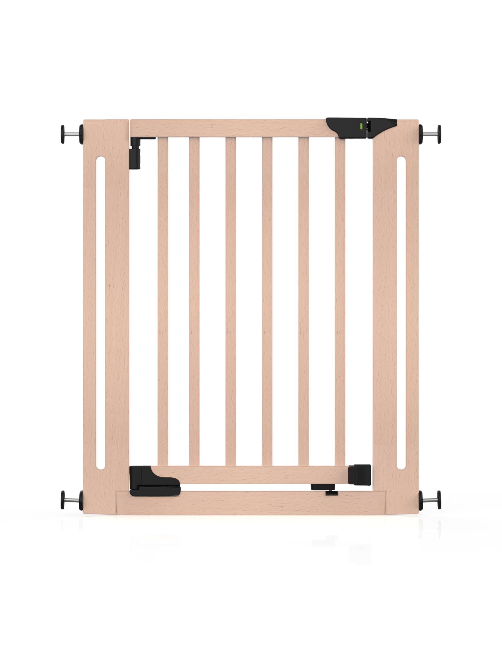 SizeWise Wood Pressure Mounted Safety Gate 27.6-31.5 | Extra-Wide Passage | Auto-Close Two-Way Opening for Doorways and Hallways