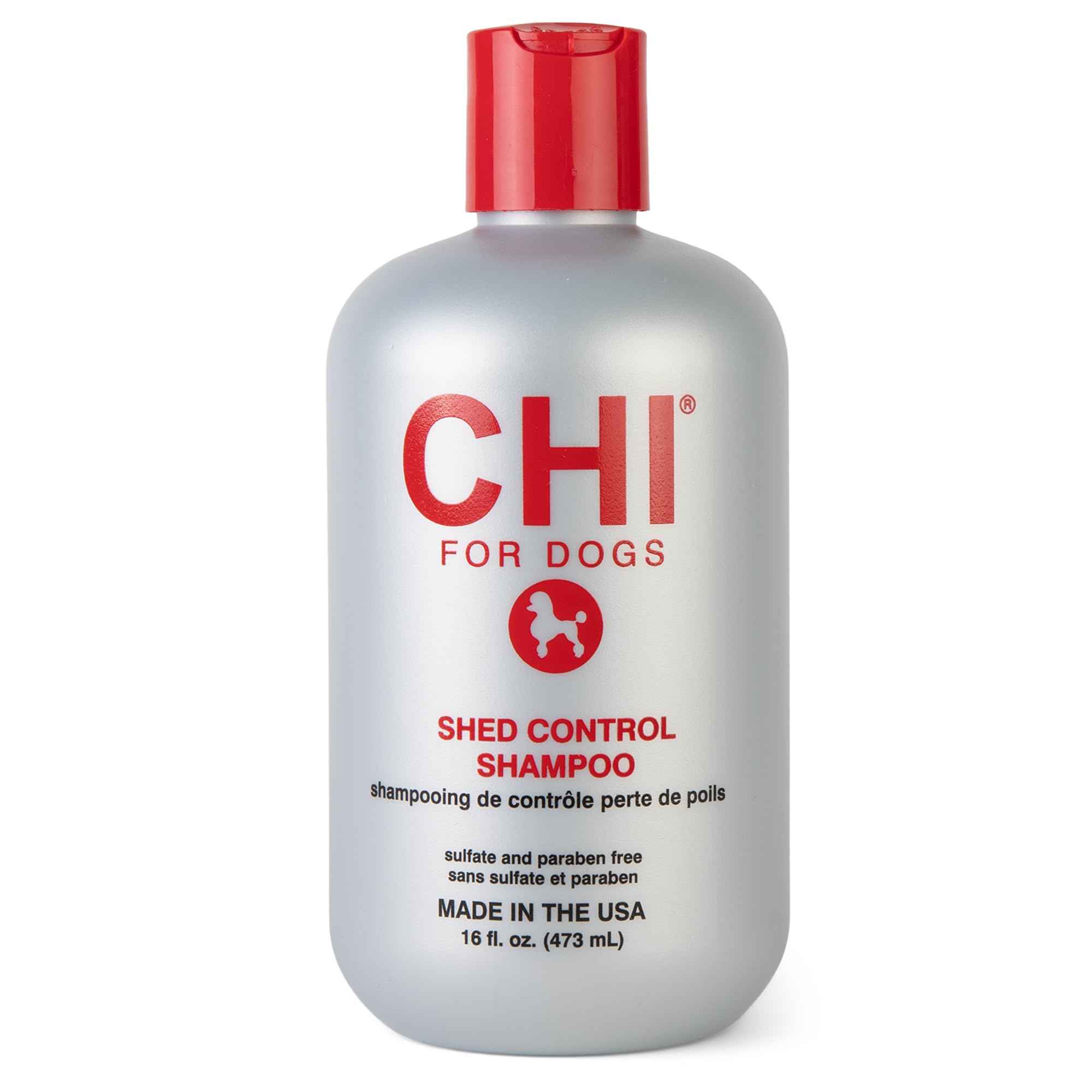 CHI for Dogs Shed Control Shampoo for Dogs, 16 Ounces | Best Anti-Shed Dog Shampoo | Sulfate and Paraben Free, pH Balanced for D