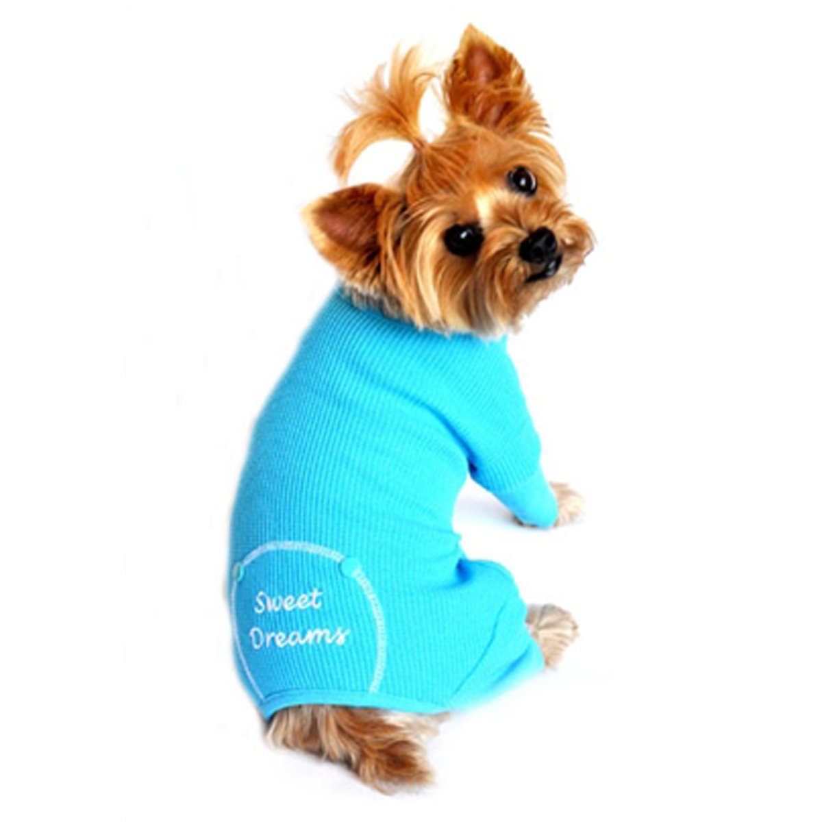 Doggie Design Blue Sweet Dreams Thermal Pajamas Xs