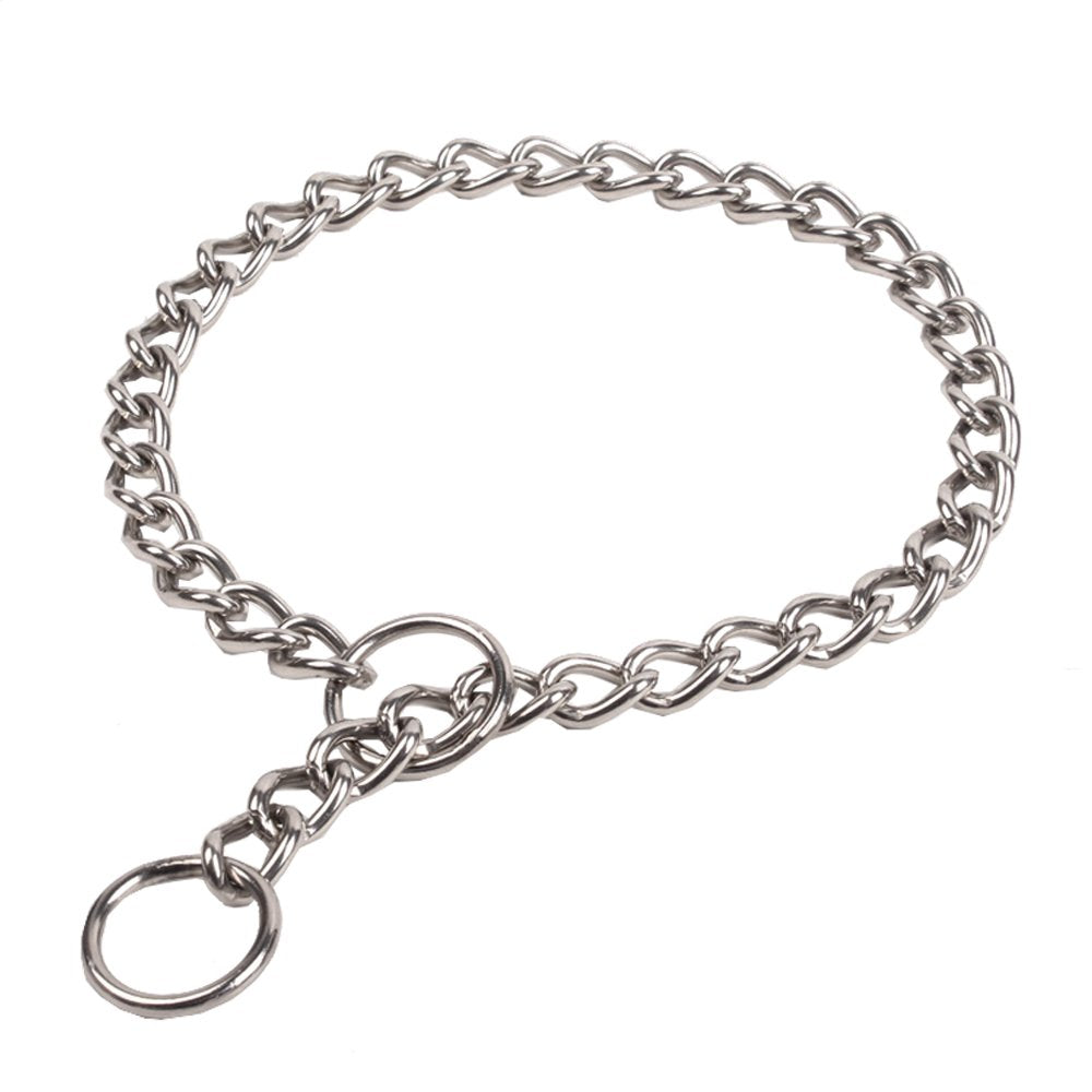 Sgoda Chain Dog Training Choke Collar, 22 In, 3 Mm