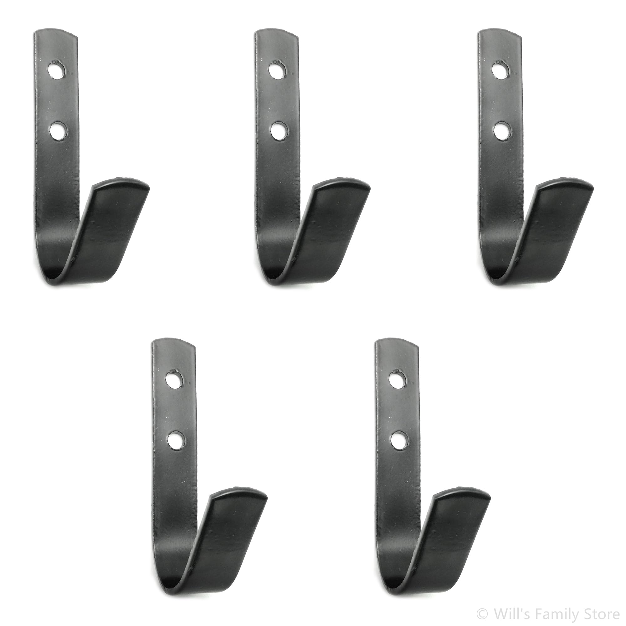 Wills Family Store Steel Horse Stable Bridle Hangers Tack Room Hooks Black 5 Pack