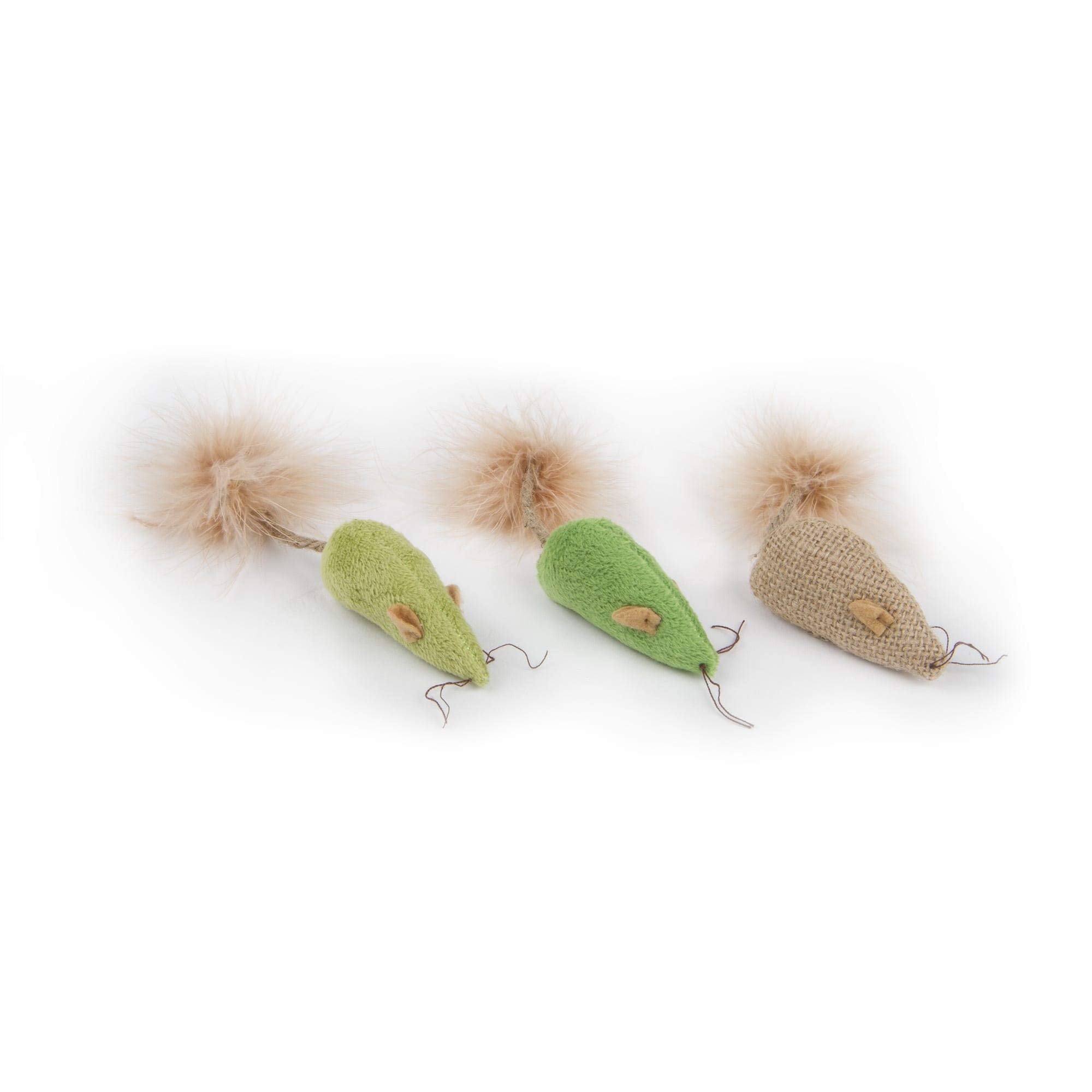 Petlinks (3 Count) 3 Blind Mice Catnip Cat Toys - Randomly Selected Color, 3 Count
