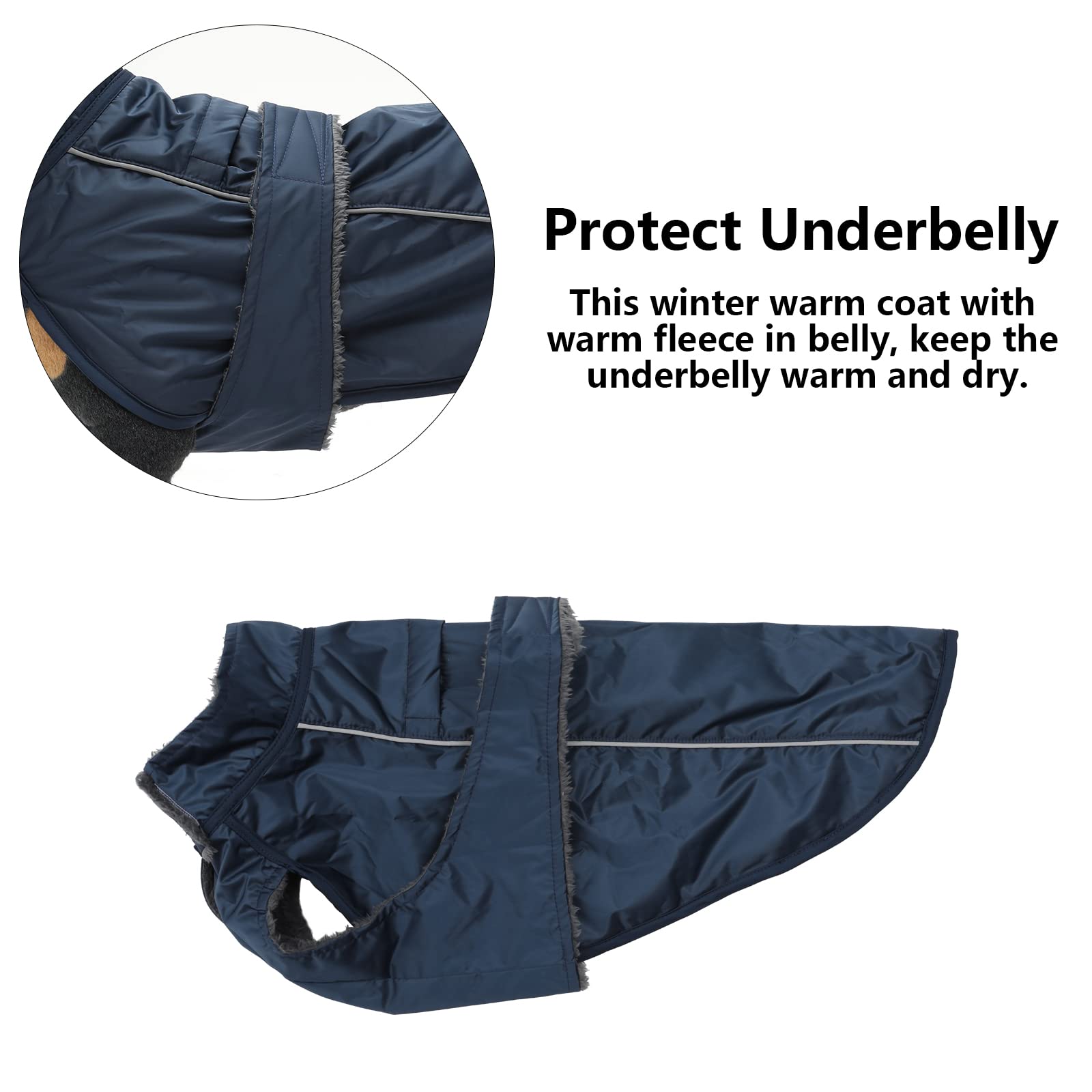 Dachshund Coat Waterproof, Perfect For Dachshund Sausage, Puppy Winter Jacket With Padded Fleece Lining, Dog Clothing With Bands