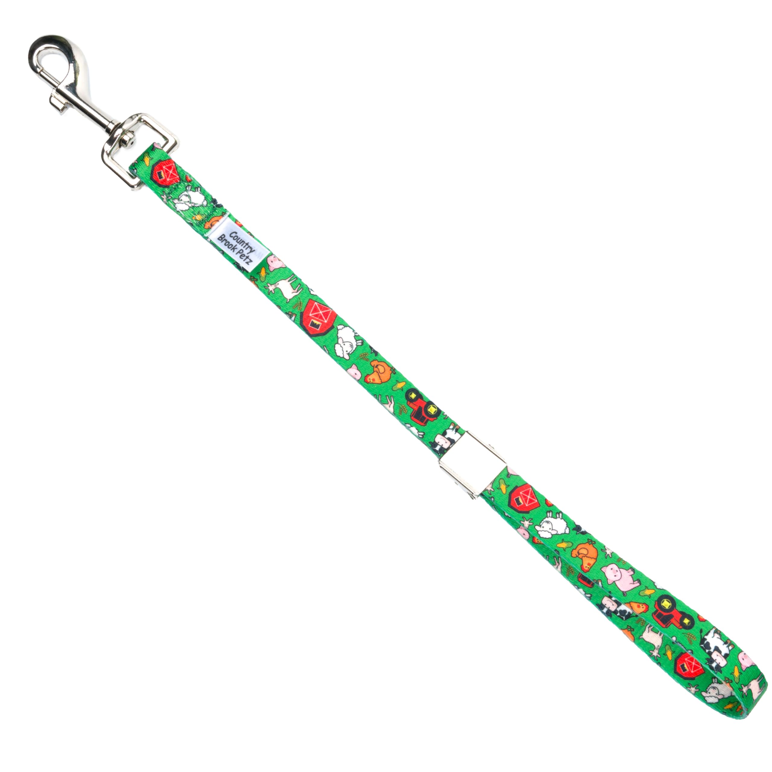 Country Brook Petz - Farm Life Y'All Spring Loaded Grooming Loop Featuring Unique Designs For Any Style (5/8 Inch Wide, 16.5 Inc