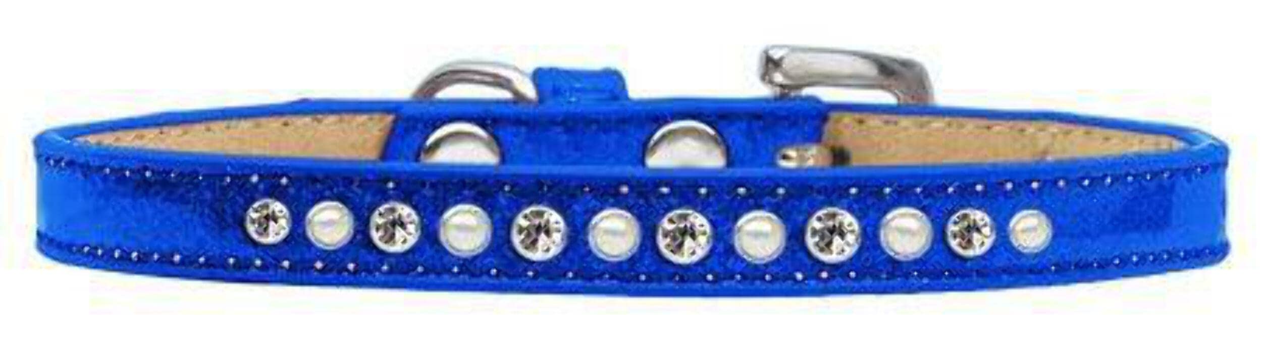 Dog, Puppy and Pet Ice Cream Collar, Pearl & Clear Crystal Rimsets Orange 10