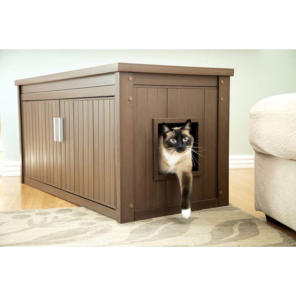Litterloo Bench, Litter Box Cover /Russet