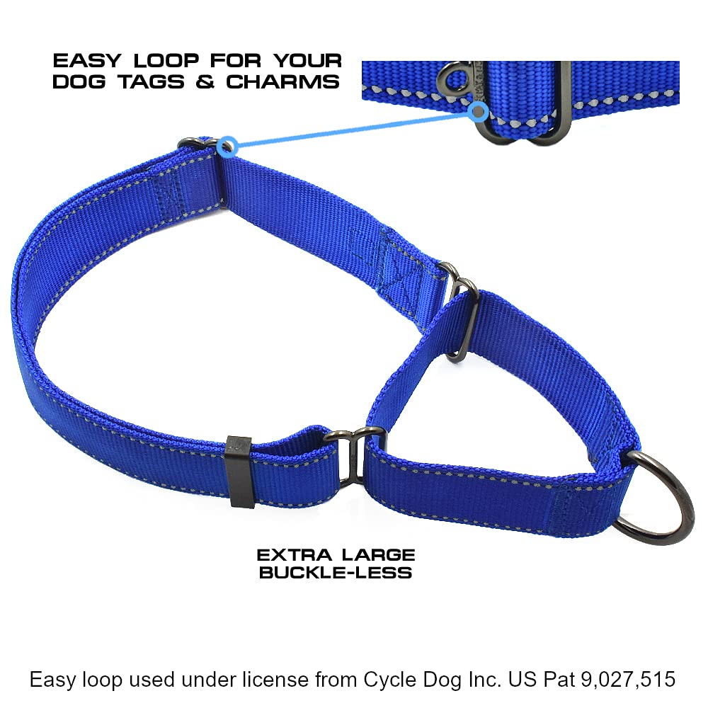 Max & Neo Nylon Extra-Large Dog Martingale Collar - Every Collar Sold Donates To Dog Rescue (Purple)