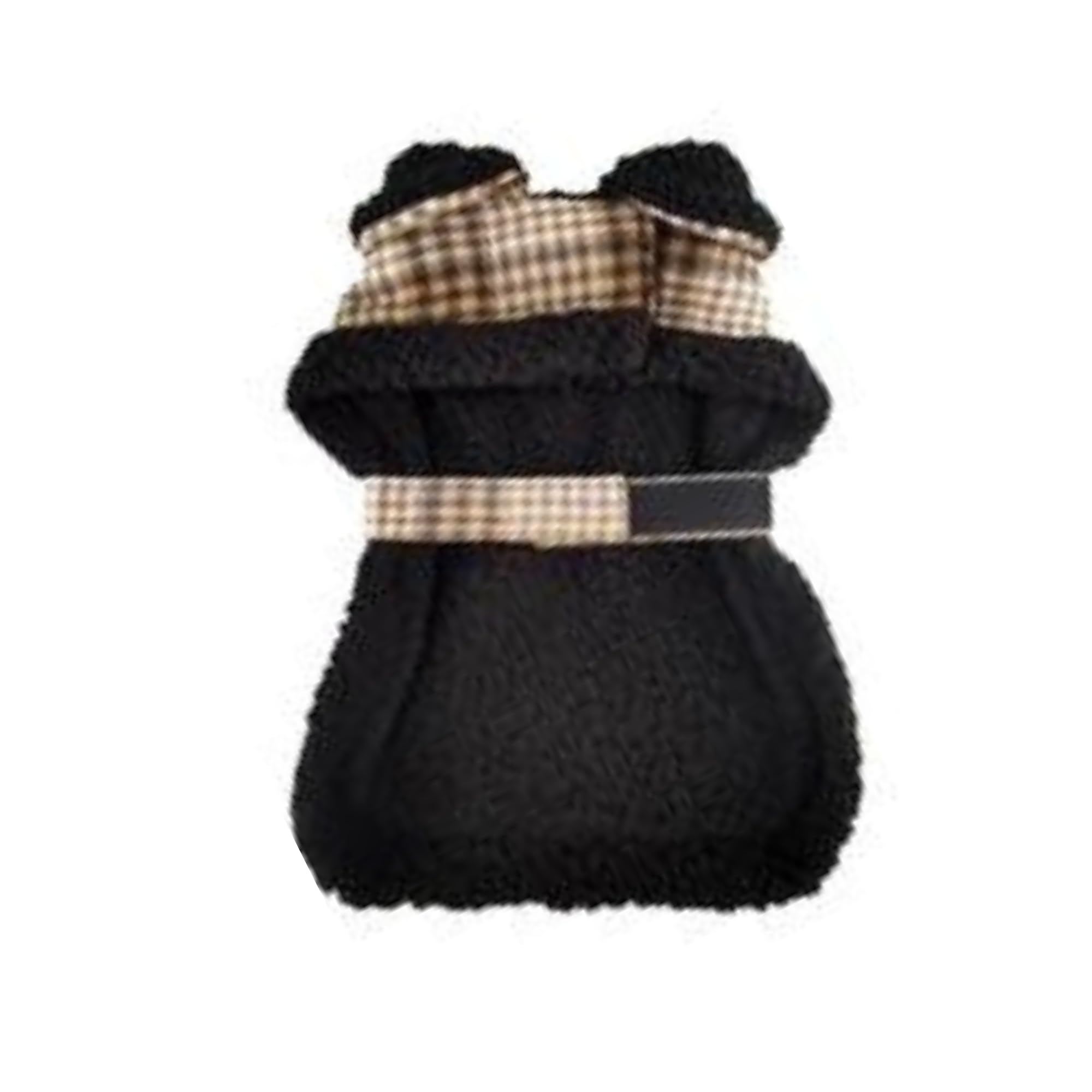 Sherpa-Lined Dog Harness Coat (Xx-Large, Brown & White Plaid)