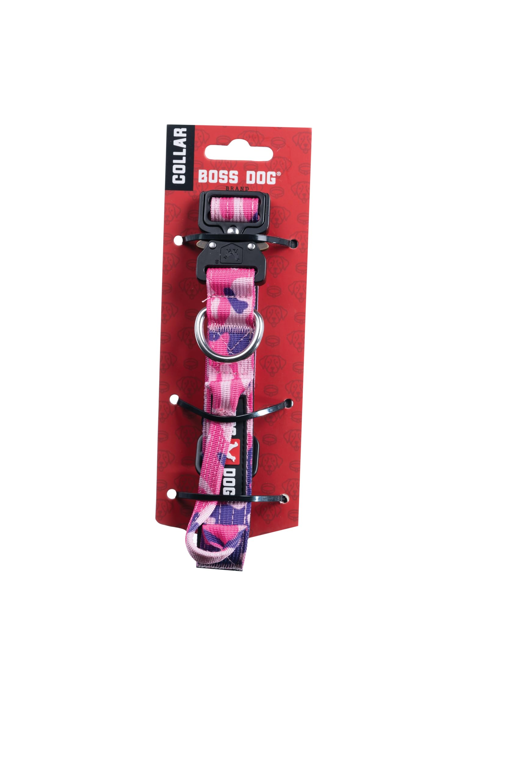 Boss Dog Tactical Collar, Pink Camo, Small