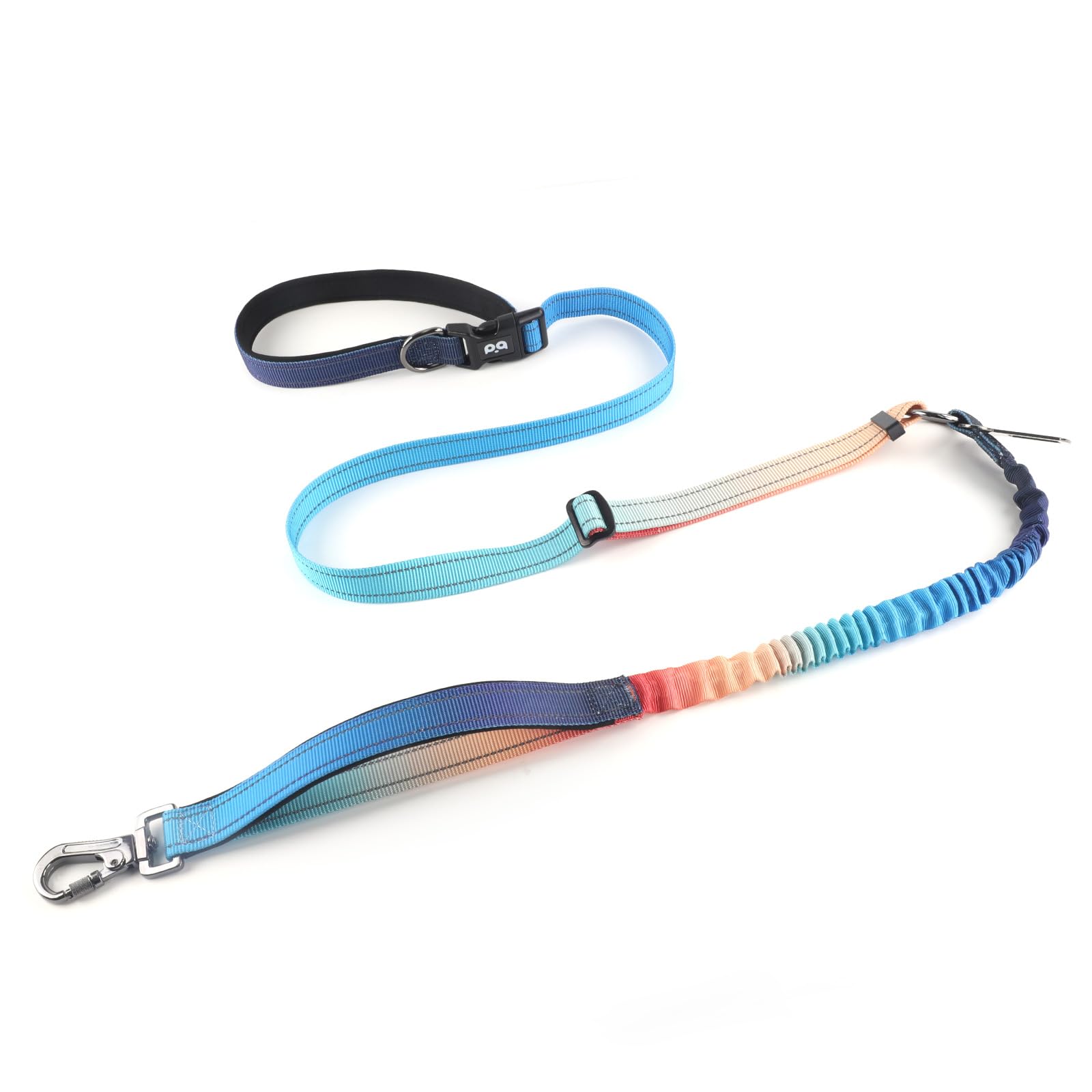 Qqpets Hands Free Dog Leash, Adjustable Waist Leash For Dog Walking, Versatile Crossbody Bungee Dog Running Leash With Car Seat 