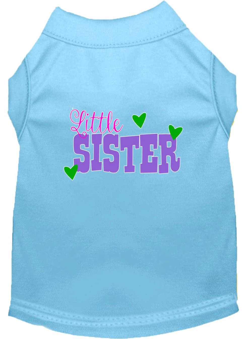 Pet Dog & Cat Shirt Screen Printed, "Little Sister" Emerald Green SM (3-6 lbs.)