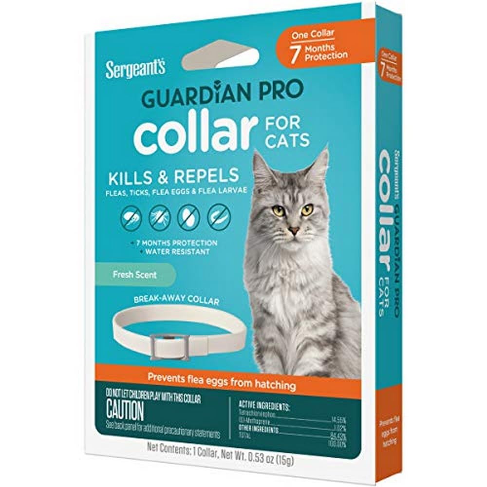 Sergeants Guardian Pro Flea & Tick Cat Collar, 1 Count