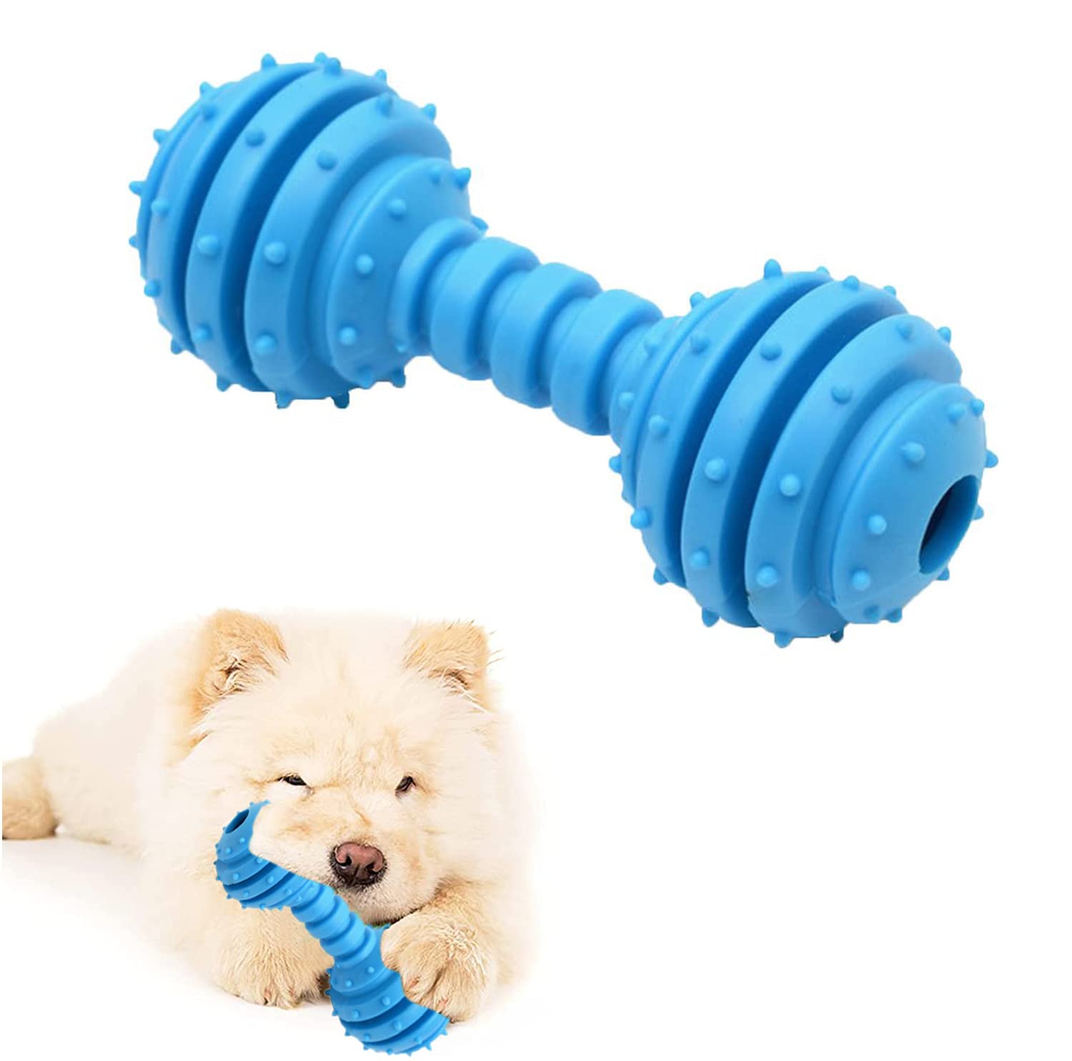 Western Era Dog Rubber Dumble Toy With Bell Is Fun, Interactive, Provide A Sense, Healthy Exercise,Training, Stimulation, Chew, 