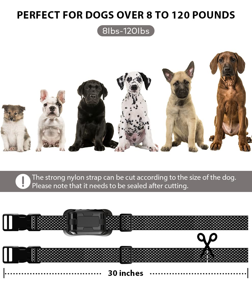Citronella Dog Bark Collar, No Shock Training Spray Collar For Dogs, Waterproof Ip65, Small Medium Large Dogs (Not Included Spra