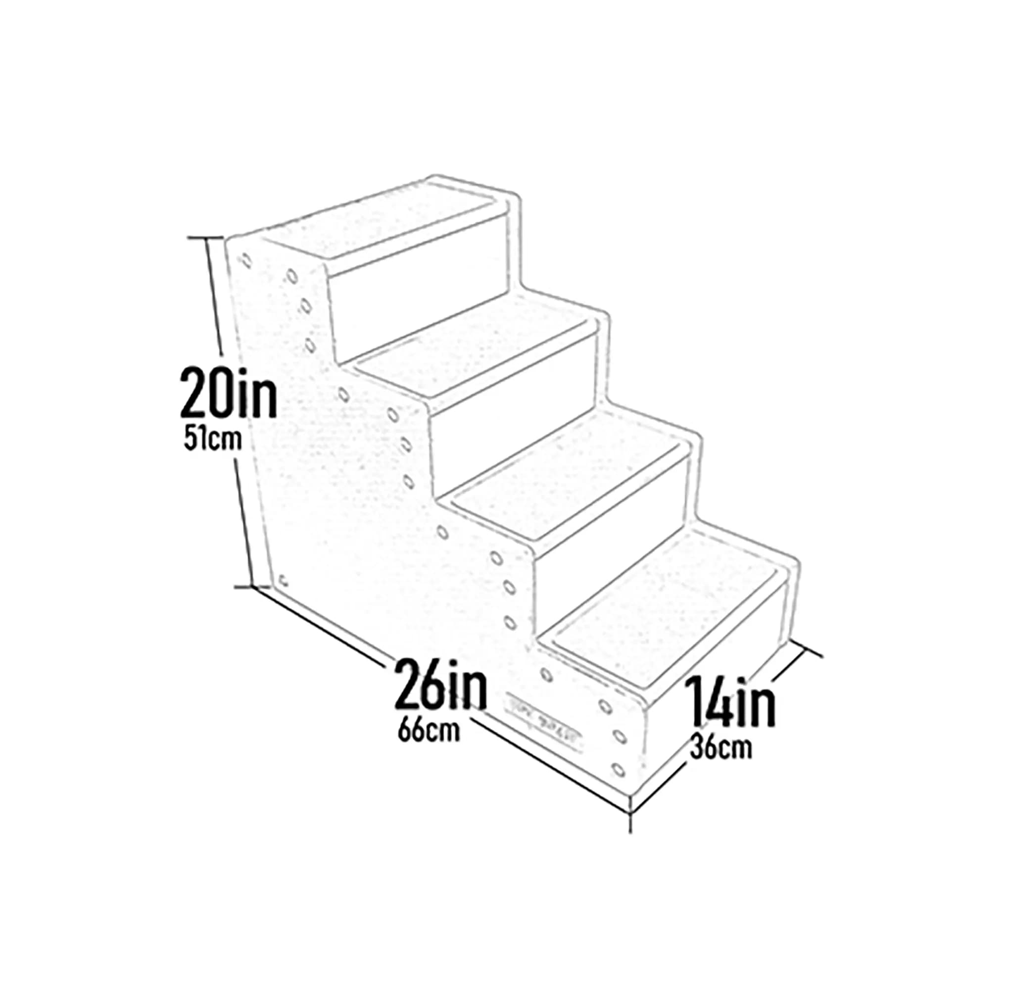 Pet Gear Pet Step Iv Pet Stairs For Small Dogs And Cats Up To 50 Pounds, Lightweight, Easy Assembly (No Tools Required) - Availa