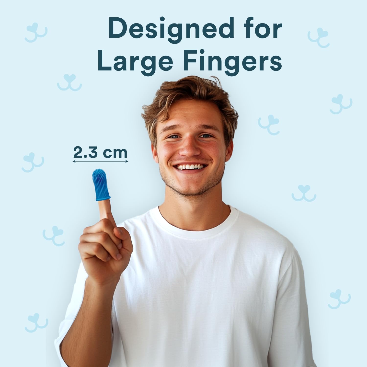 Jasper Large Dog Toothbrush, 360 Degree Pet Tooth Brushing Kit, Cat Toothbrush, Canine Dental Care & Teeth Cleaning Kit, Pet Fin