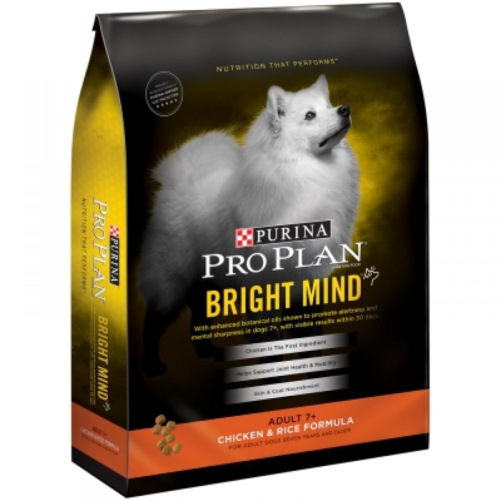 Purina Pro Plan Dry Bright Mind Adult 7 Plus Chicken And Rice, 5 Pounds (Pack Of 5)
