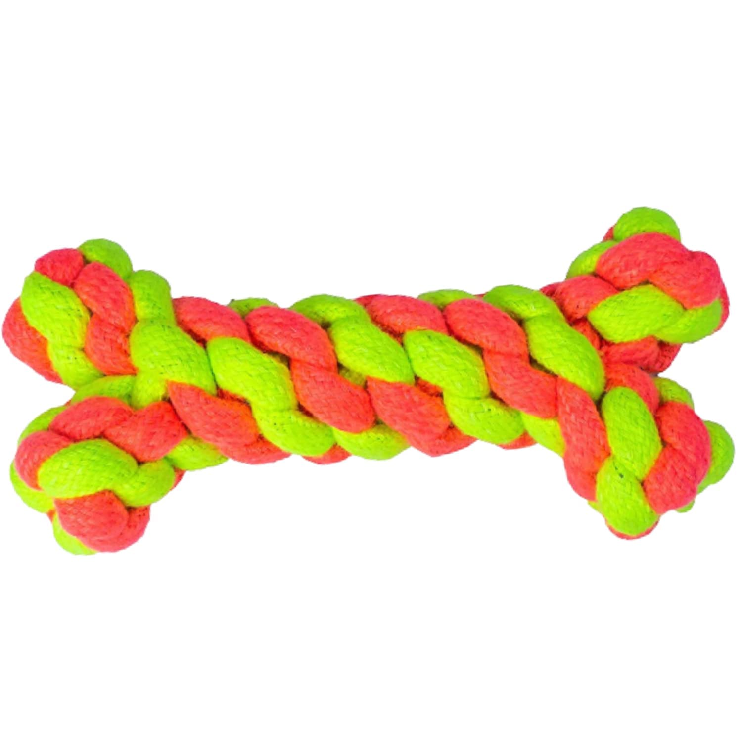 Pups&Pets Bone Shaped Cotton Rope Toy For Puppies & Dogs | Teething Toy For Small & Medium Breeds | Chew Toy For Light Chewers (