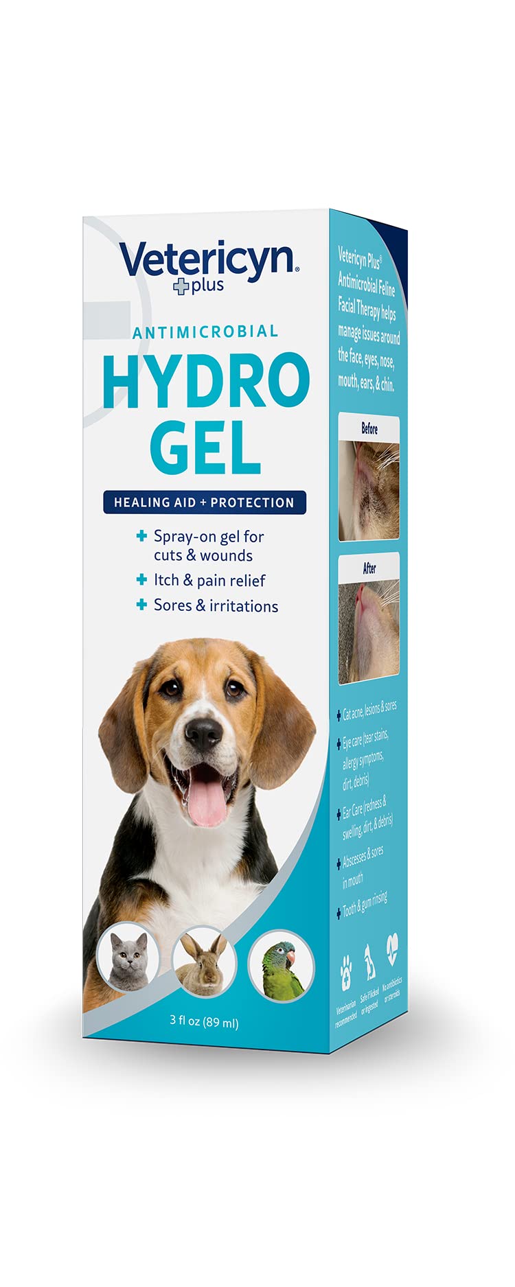 Vetericyn Plus Dog Wound Care Hydrogel Spray | Healing Aid and Wound Protectant, Sprayable Gel to Relieve Dog Itchy Skin, Safe f