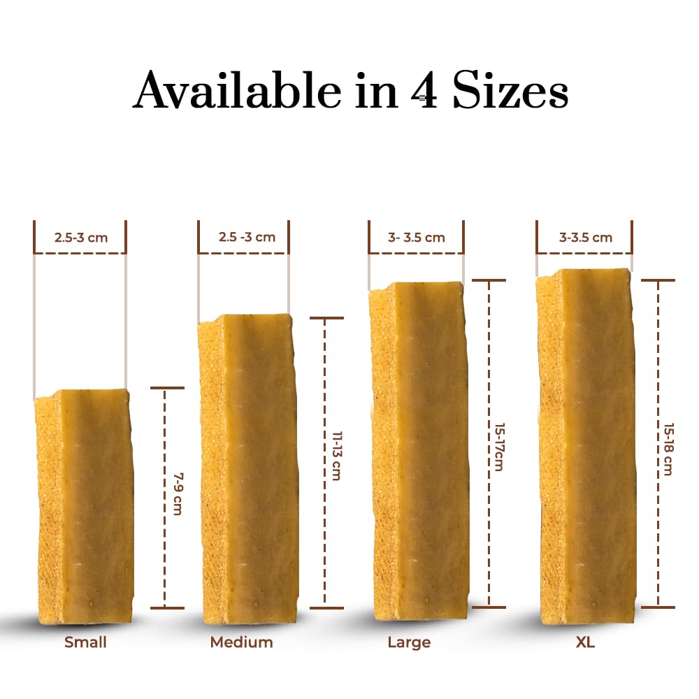 Dogsee Chews Small 100% Natural Himalayan Yak Chews  Smoke Dried  Long Lasting Healthy Treats for Active Chewers  Helps Fight Pl