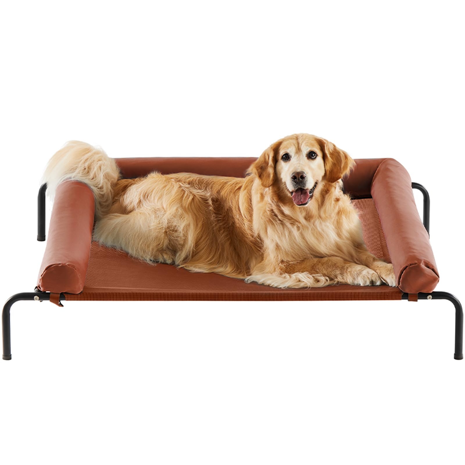 Rrpethome Large Elevated Cooling Dog Bed, Raised Cot Beds For Large Dogs, Elevated Outdoor Dog Bed, Chew Proof Portable Cooling 
