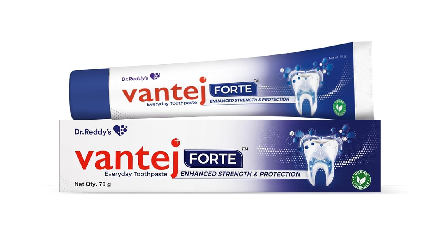 Vantej Forte Toothpaste  70G, White
